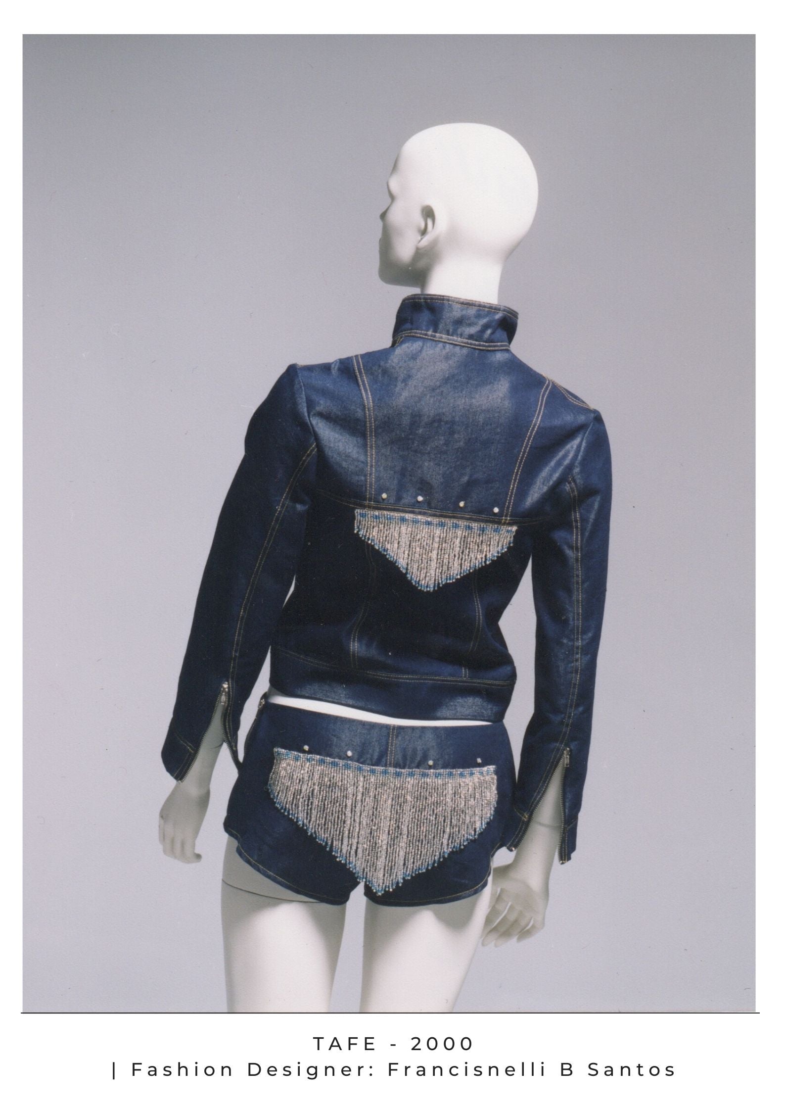 TAFE Denim Beaded Set Fashion Industry Entertainment Industry Theatre Movie Work Costume Construction Work Seamstress Draper Fashion Designer