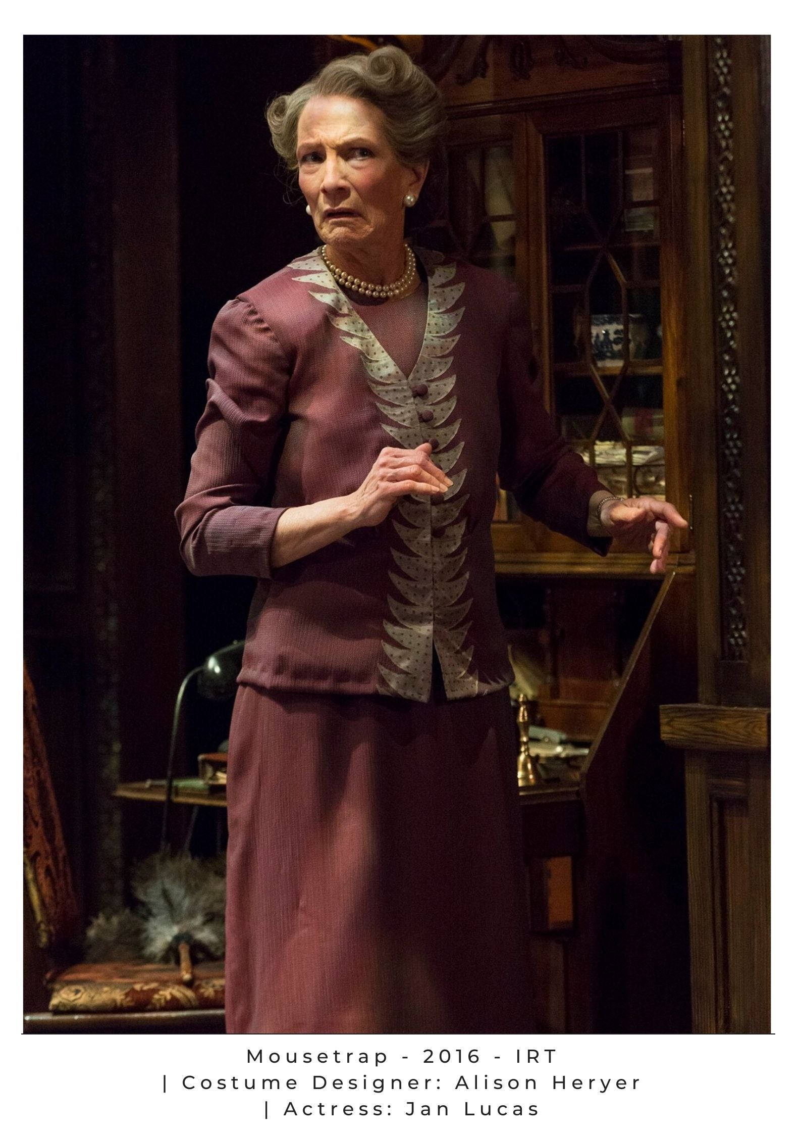 Mousetrap IRT Entertainment Industry Theatre Movie Work Costume Construction Work Seamstress Draper