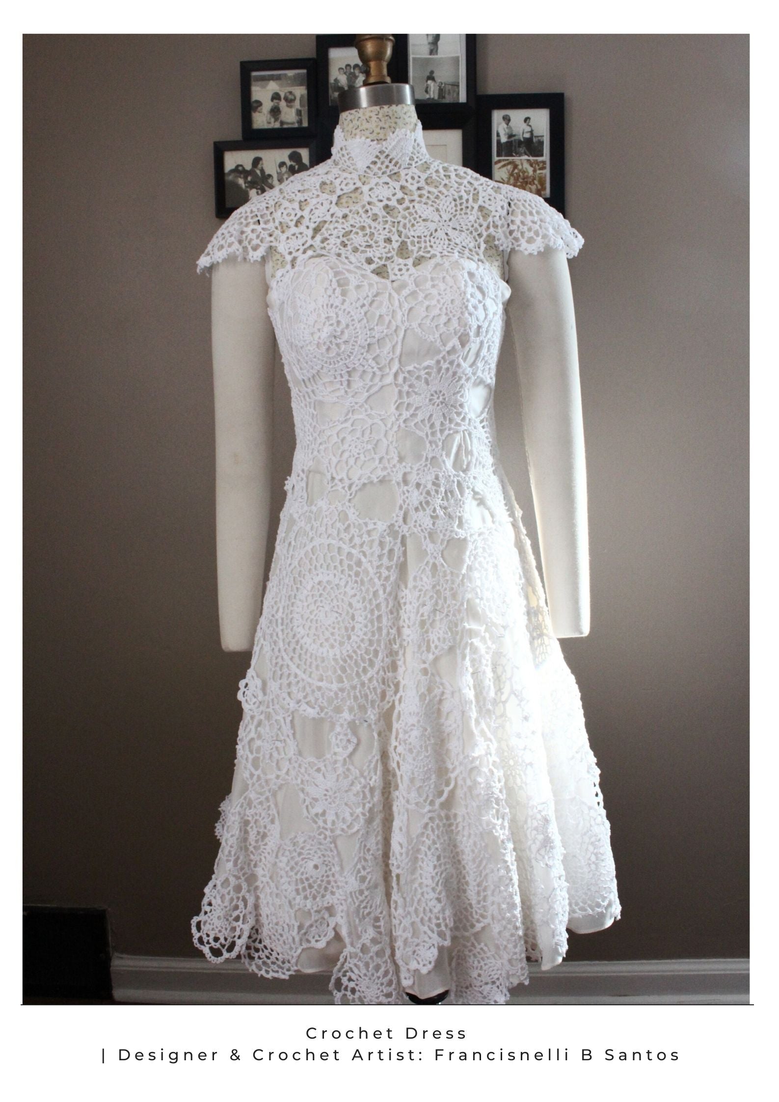 Custom Made Crochet Dress Fashion Industry Entertainment Industry Theatre Movie Work Costume Construction Work Seamstress Draper Fashion Designer