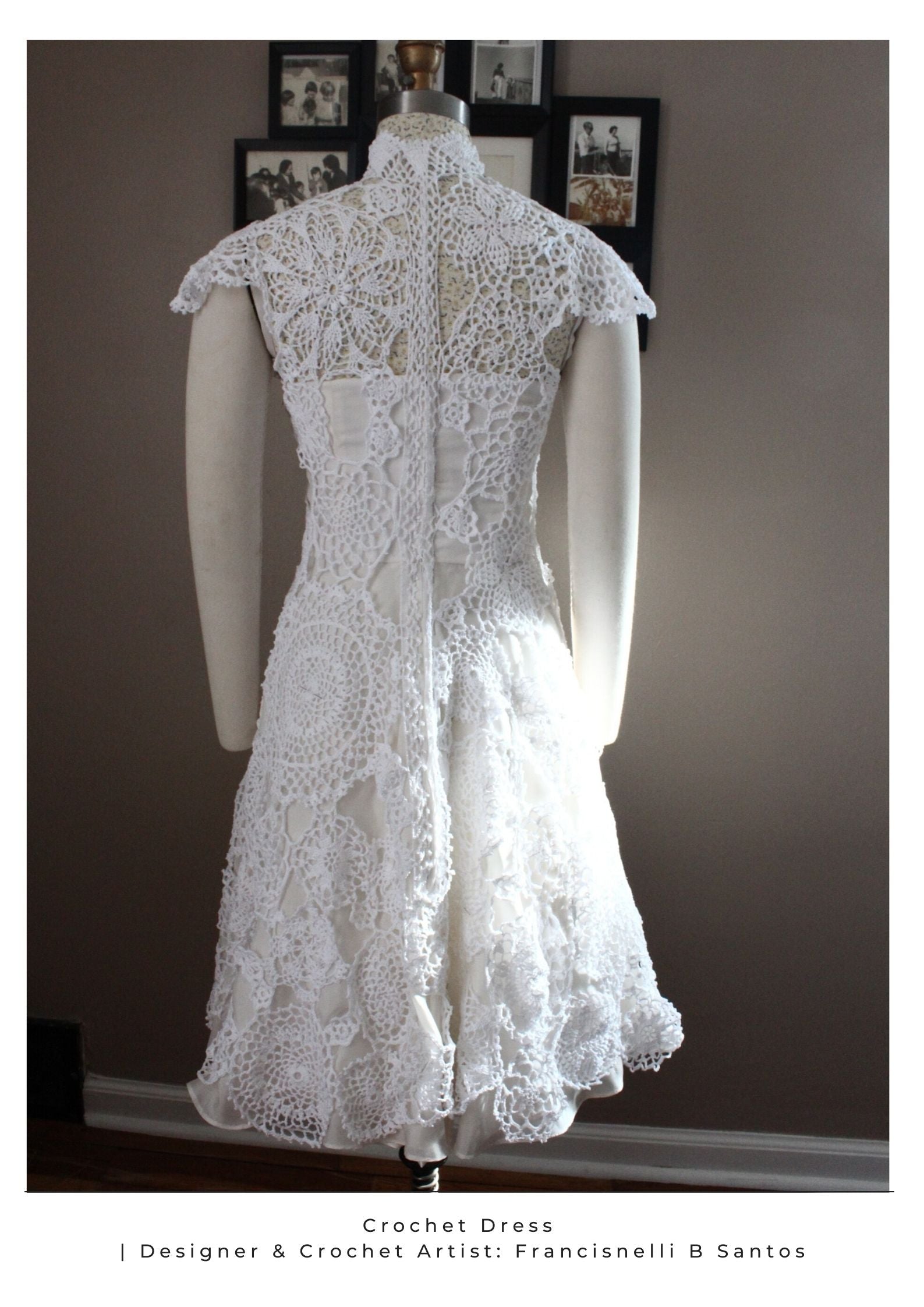 Custom Made Crochet Dress Fashion Industry Entertainment Industry Theatre Movie Work Costume Construction Work Seamstress Draper Fashion Designer