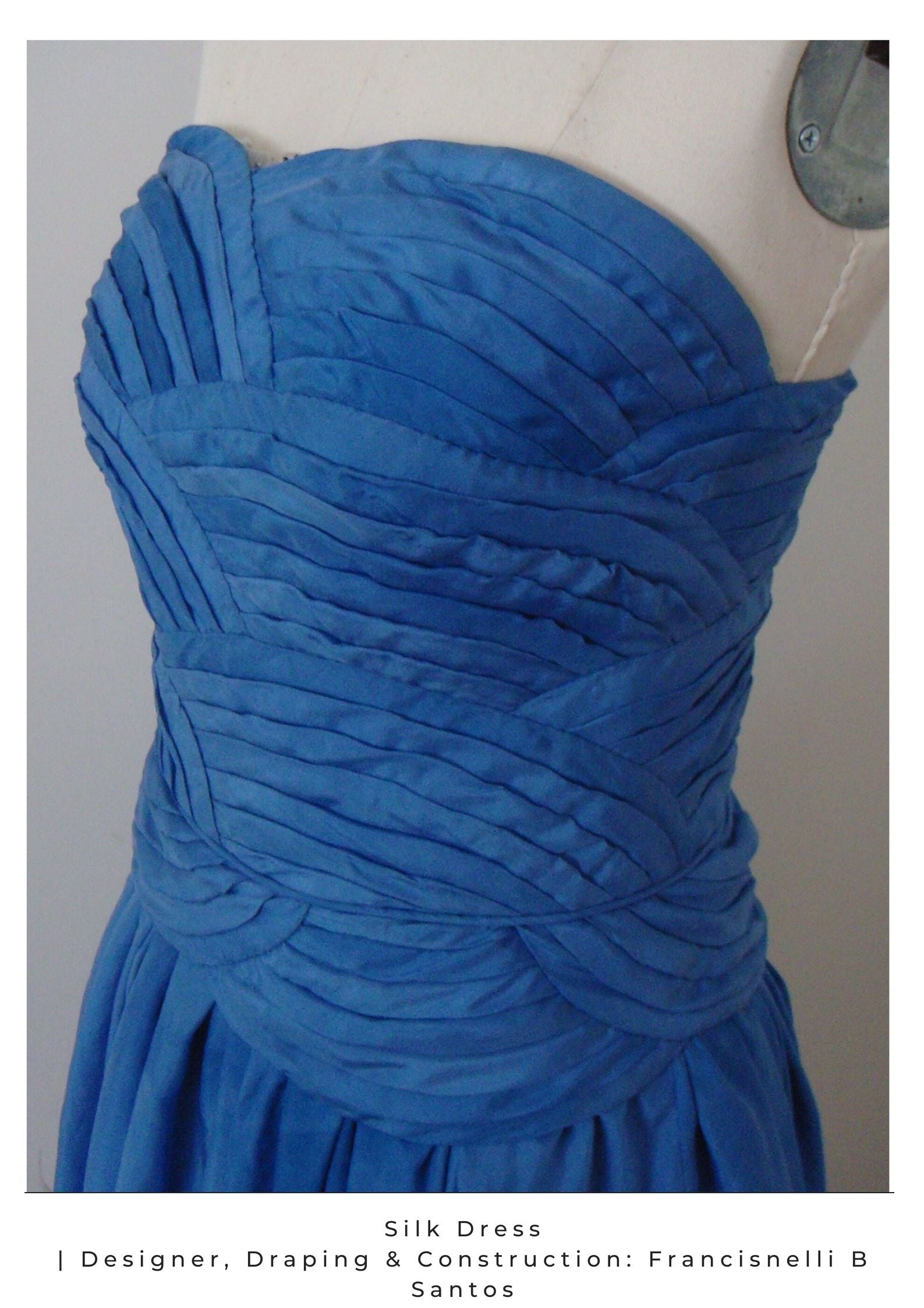 Custom Made Silk Bias Dress Fashion Industry Entertainment Industry Theatre Movie Work Costume Construction Work Seamstress Draper Fashion Designer