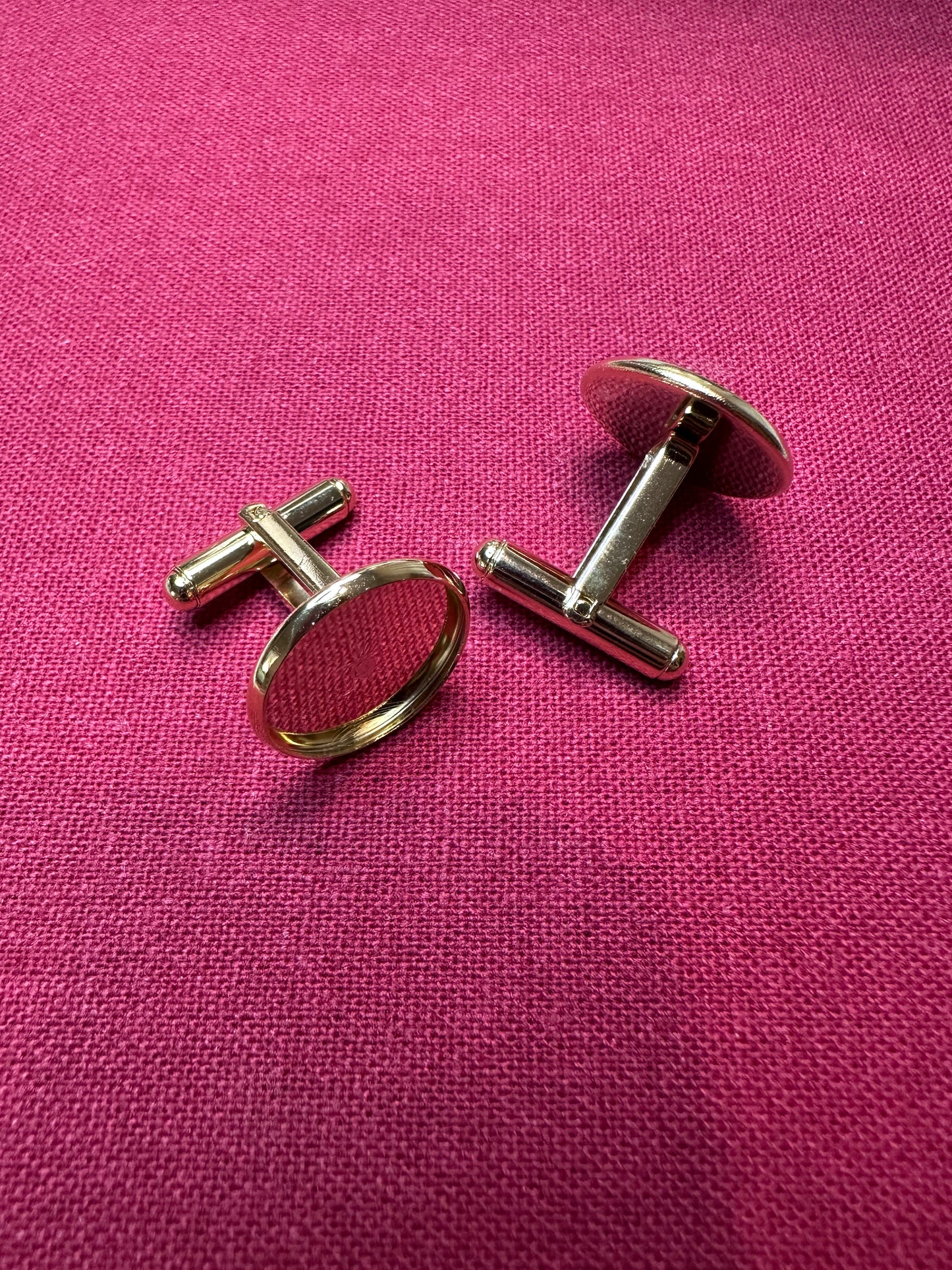 Reserved Listing for Caroline Kitzmiller | Embroidery Custom Pet Portrait | Gold Cufflinks