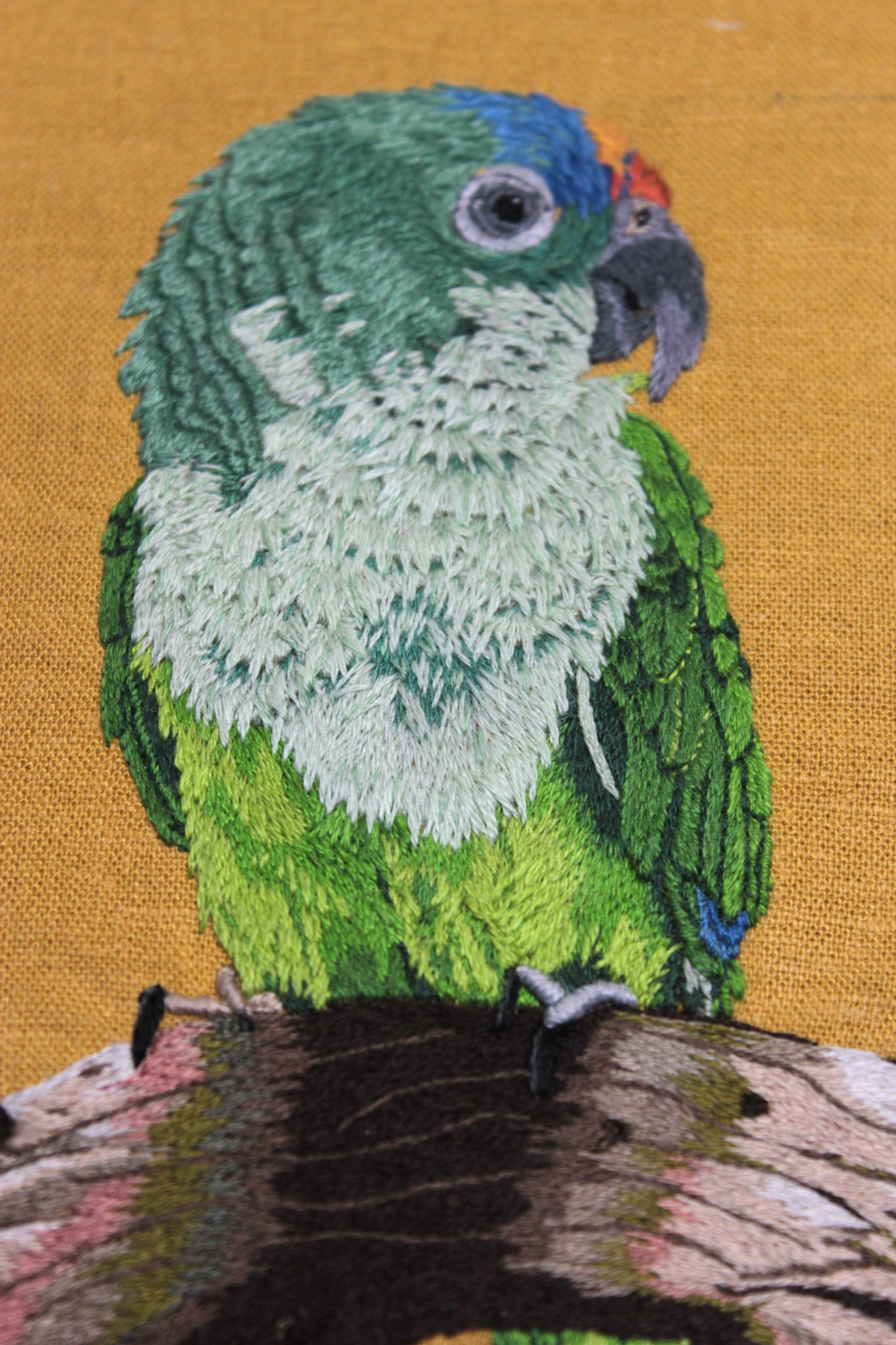 Custom Embroidery Bird Portrait