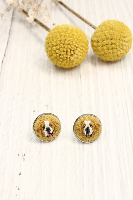 Embroidery St Bernard Studs #34