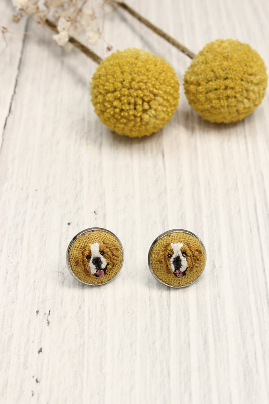 Embroidery St Bernard Studs #34