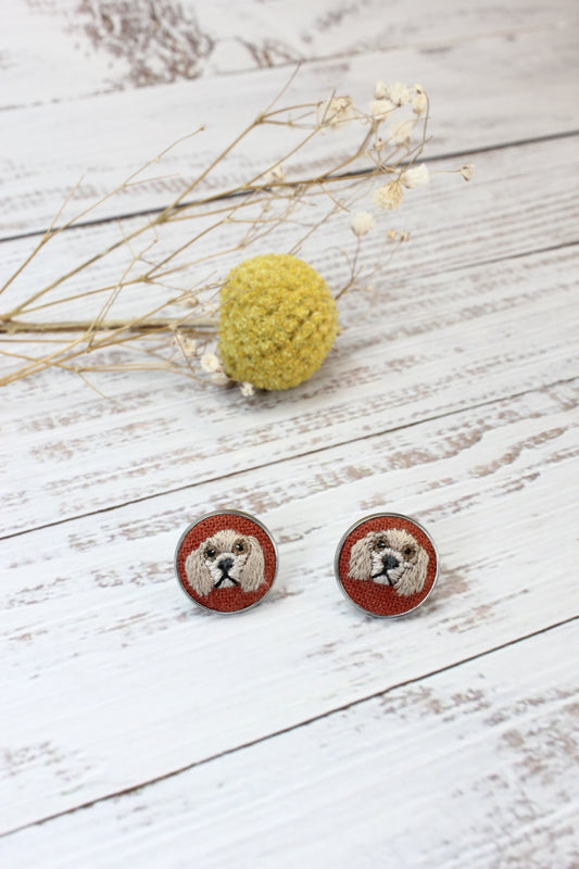 Embroidery Cocker Spaniel Studs #200