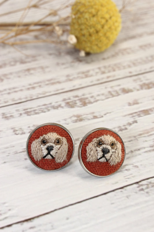 Embroidery Cocker Spaniel Studs #200