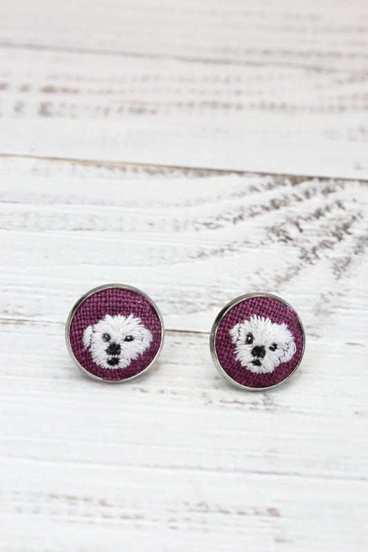 Embroidery Maltese Studs #77