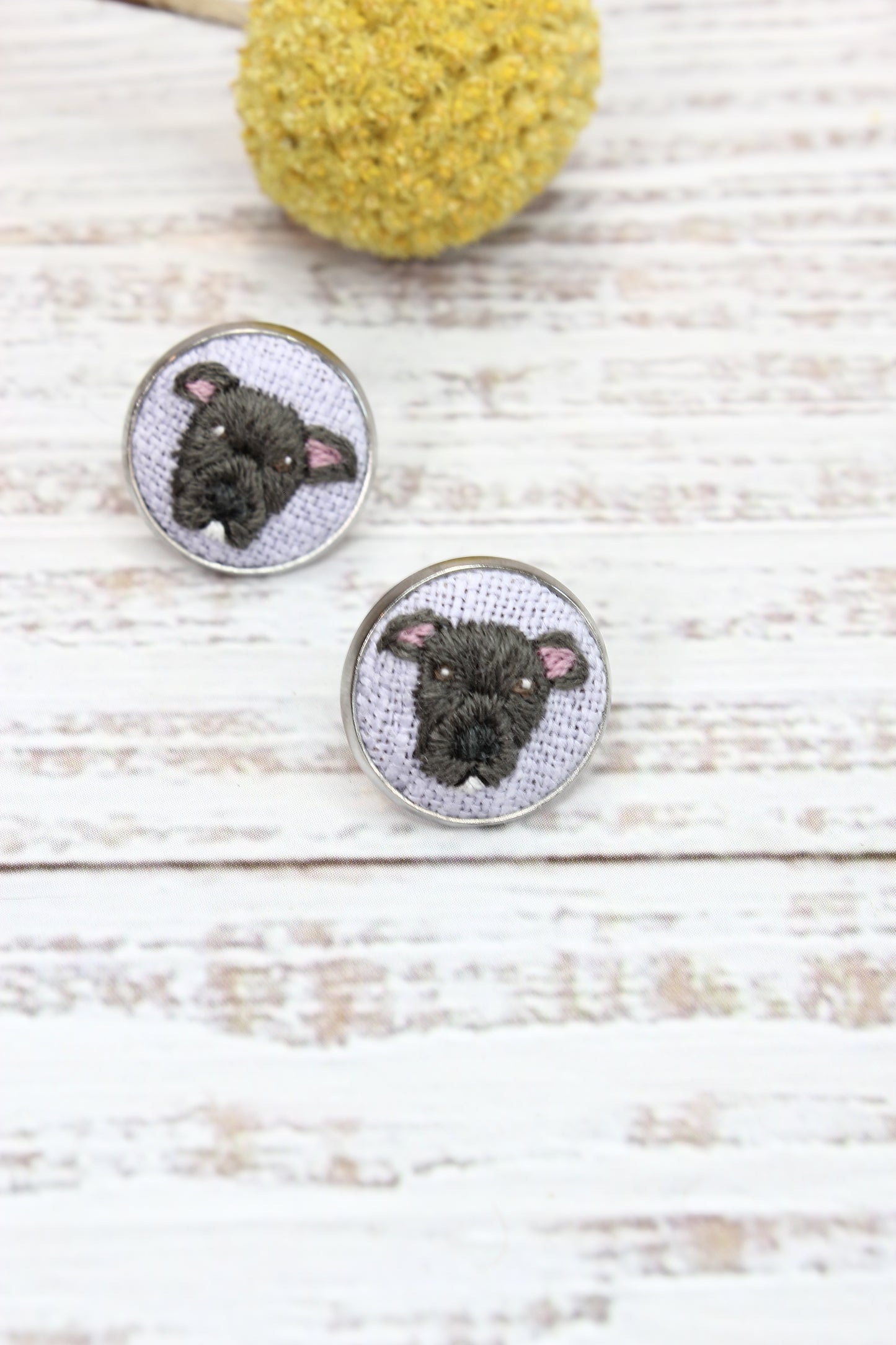 Embroidery Pitbull #1