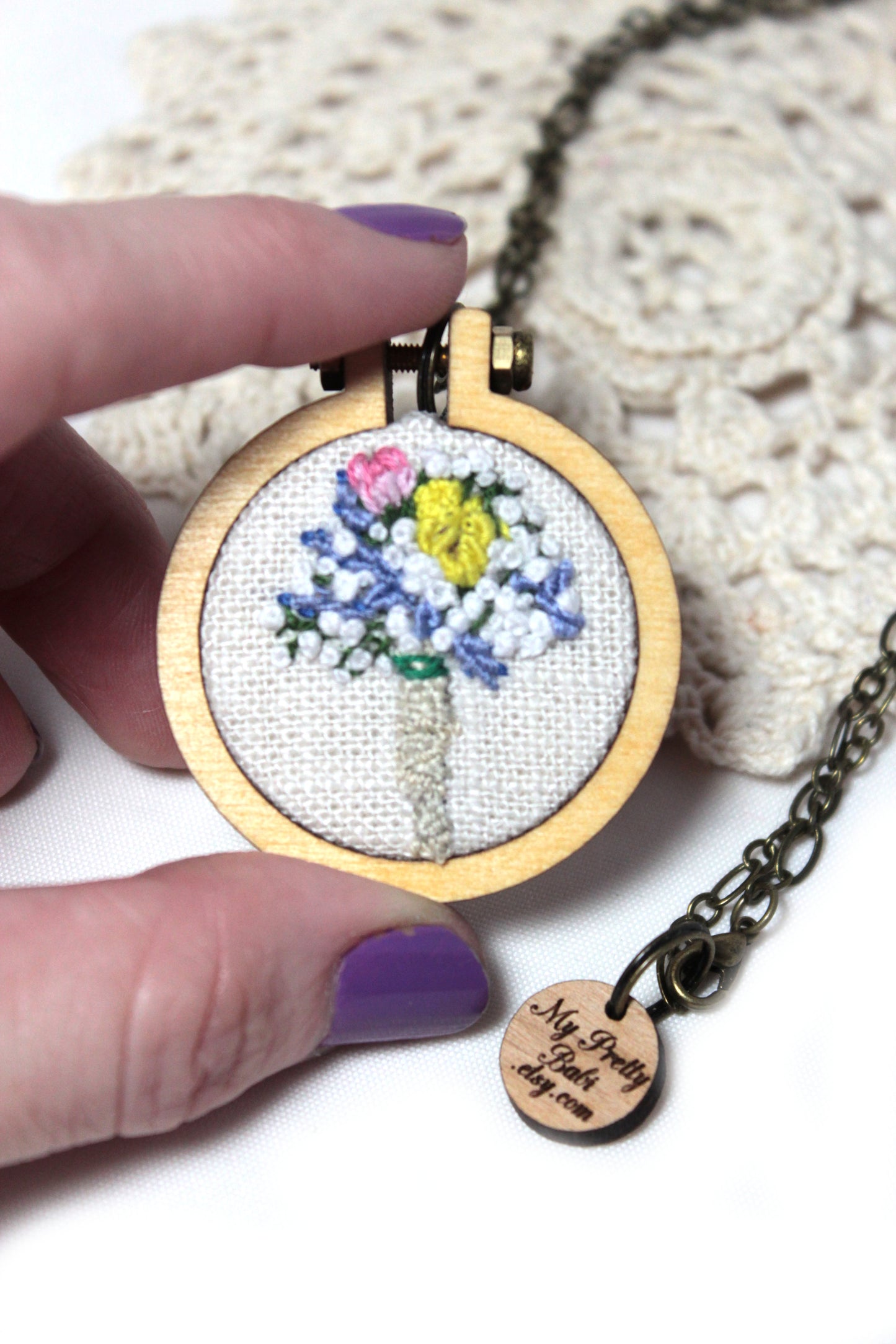 Custom Wedding Bouquet Flowers Portrait
