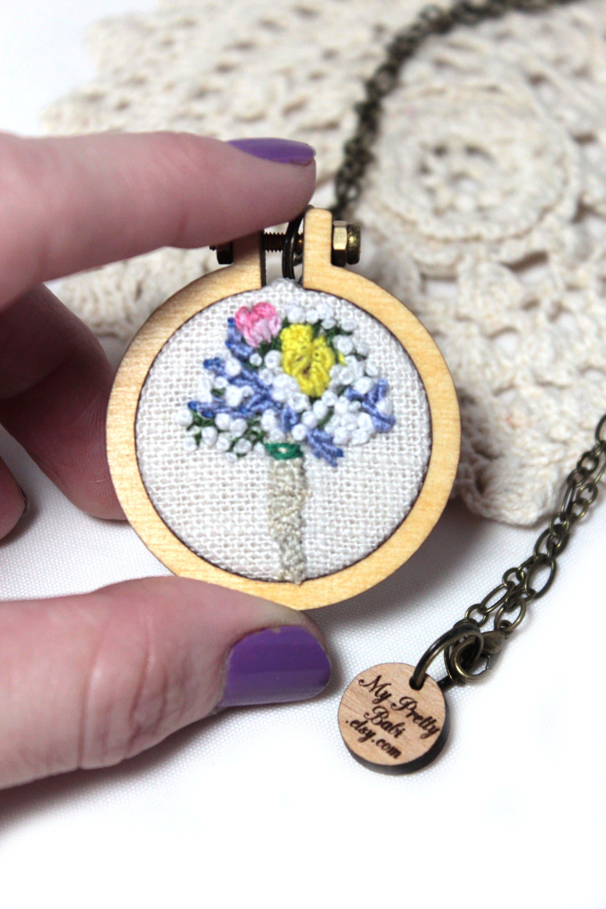 Custom Wedding Bouquet Flowers Portrait