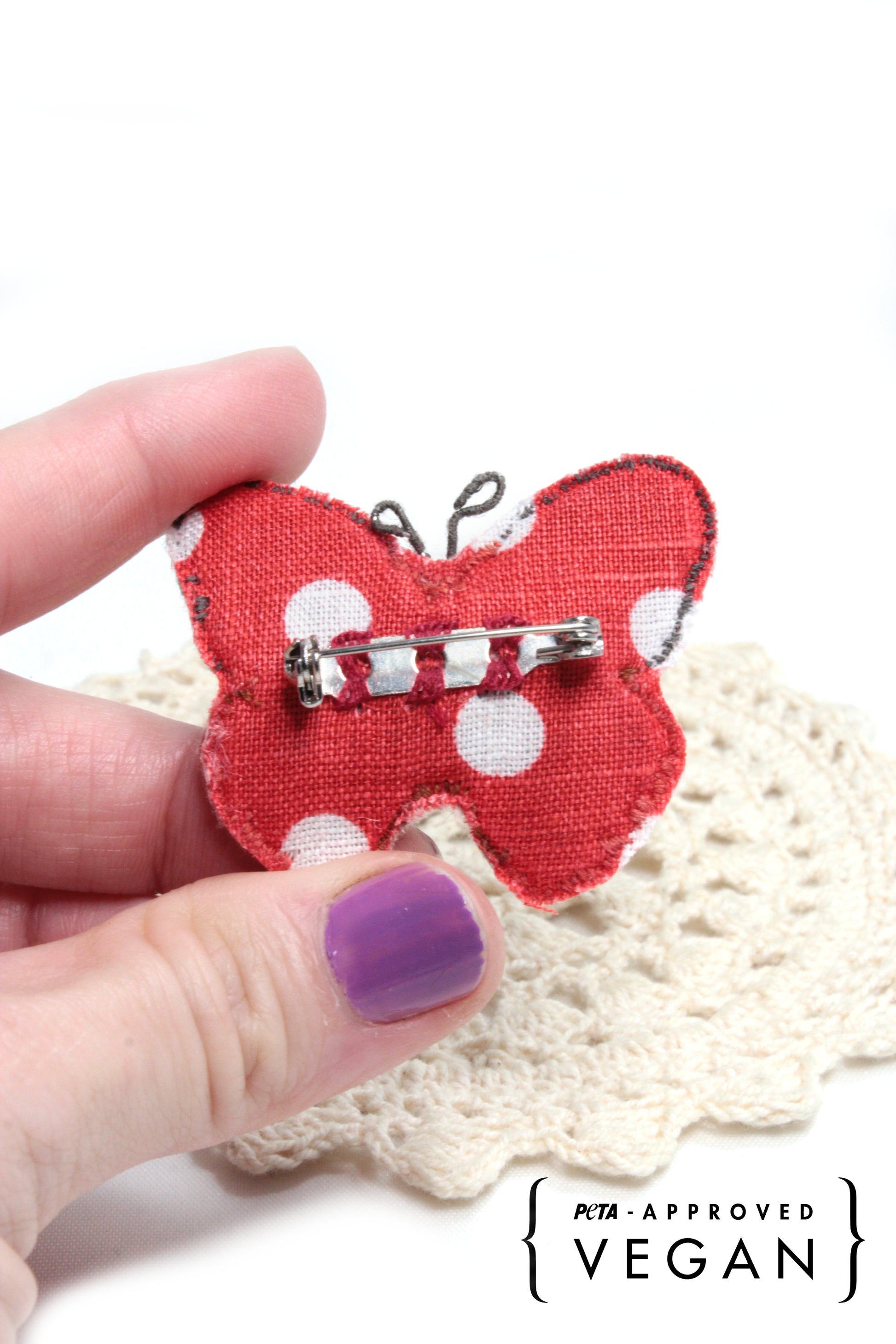 Embroidery Butterfly Brooch