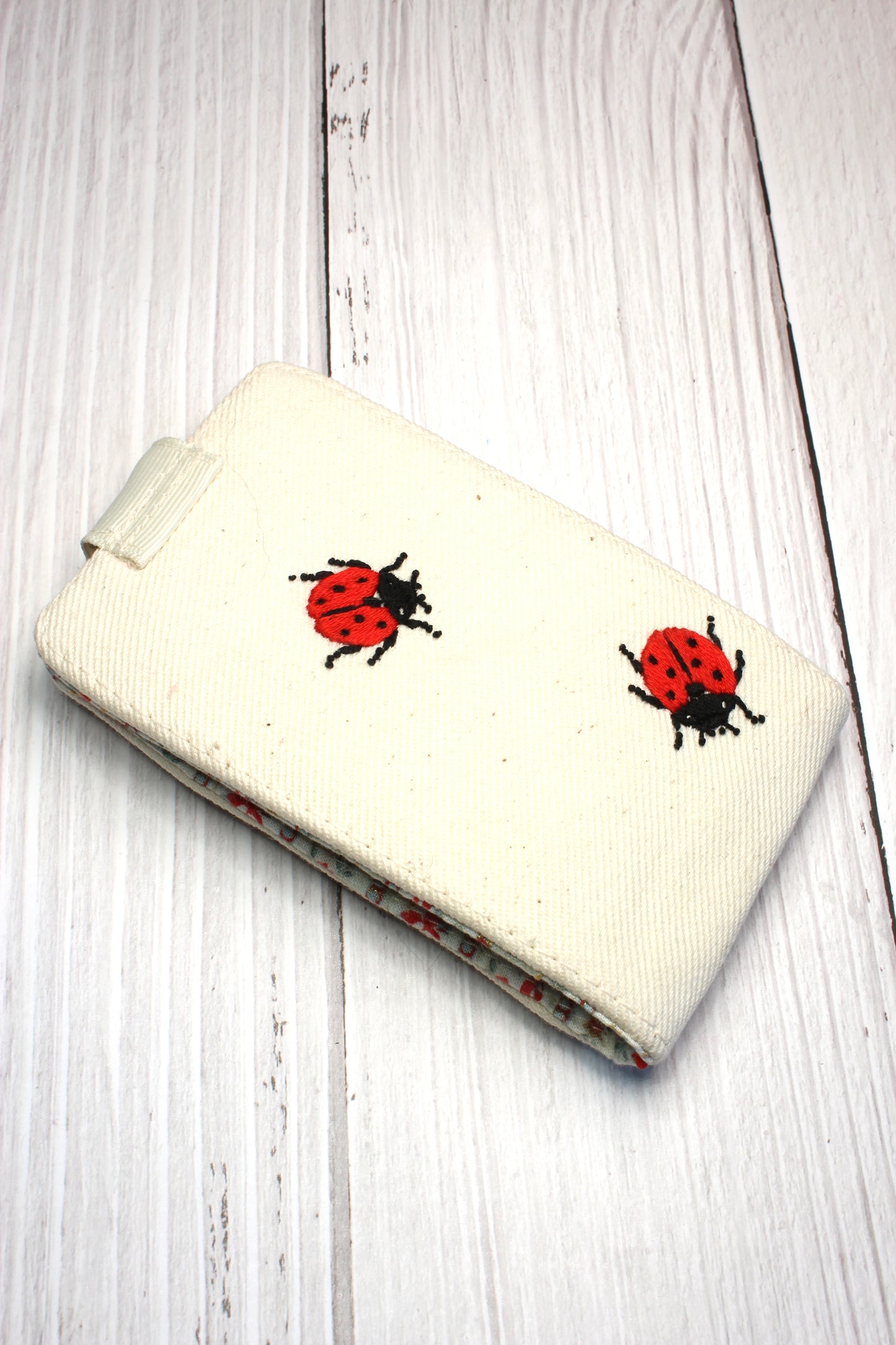 Embroidery Lady Bug Wallet