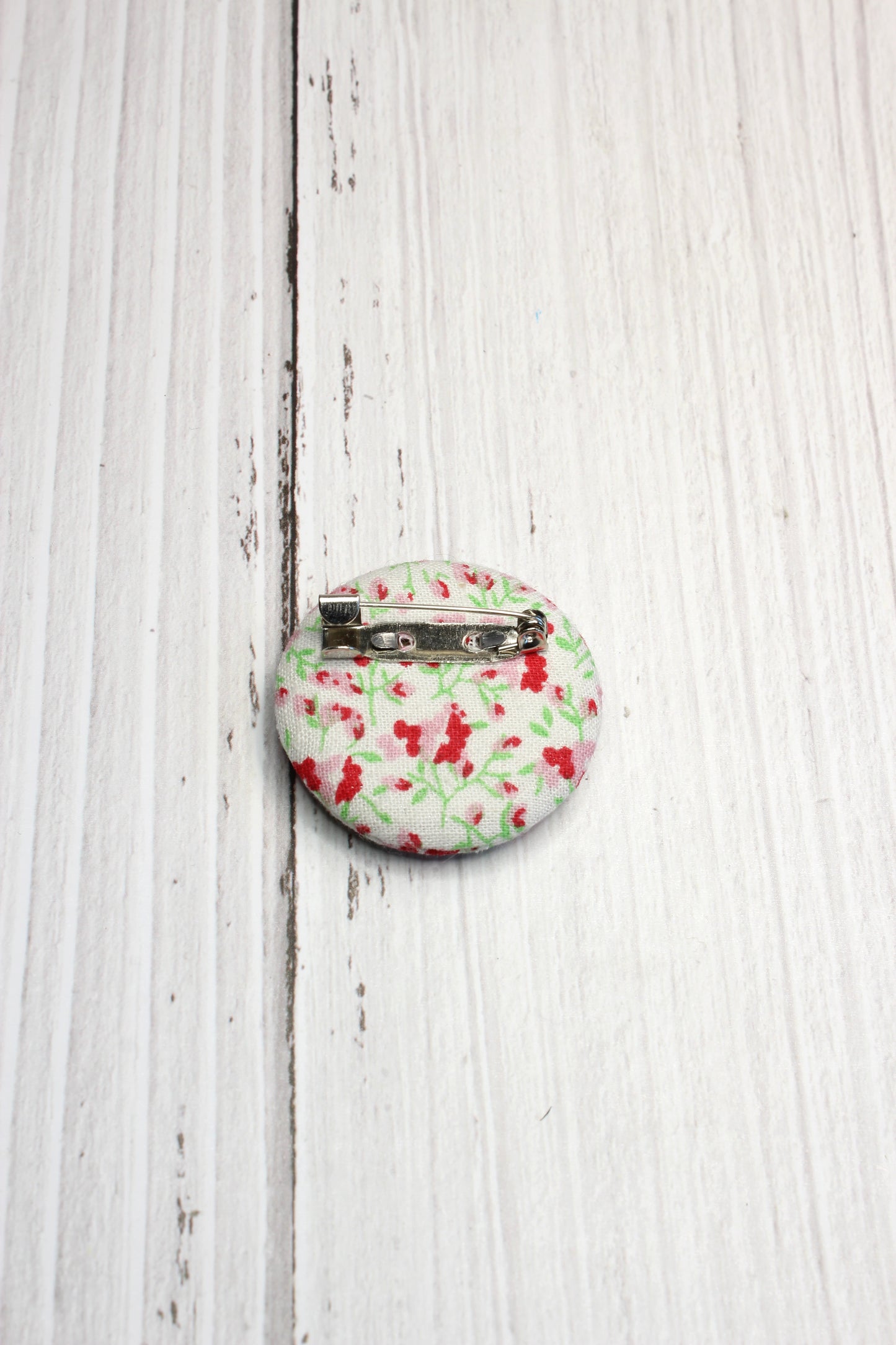 Embroidery Blue Pansies Brooch