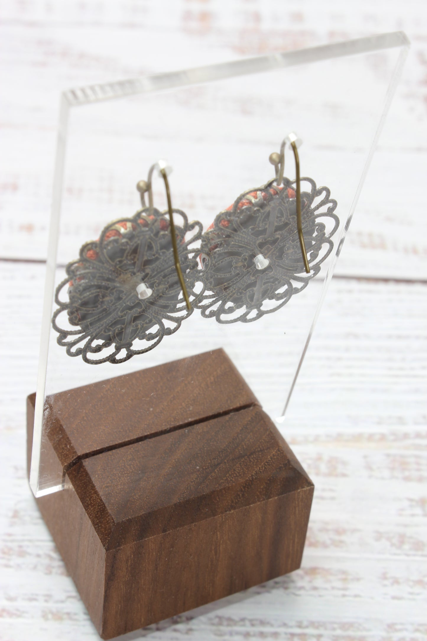 Embroidery Dandelion Wire Filigree Earrings