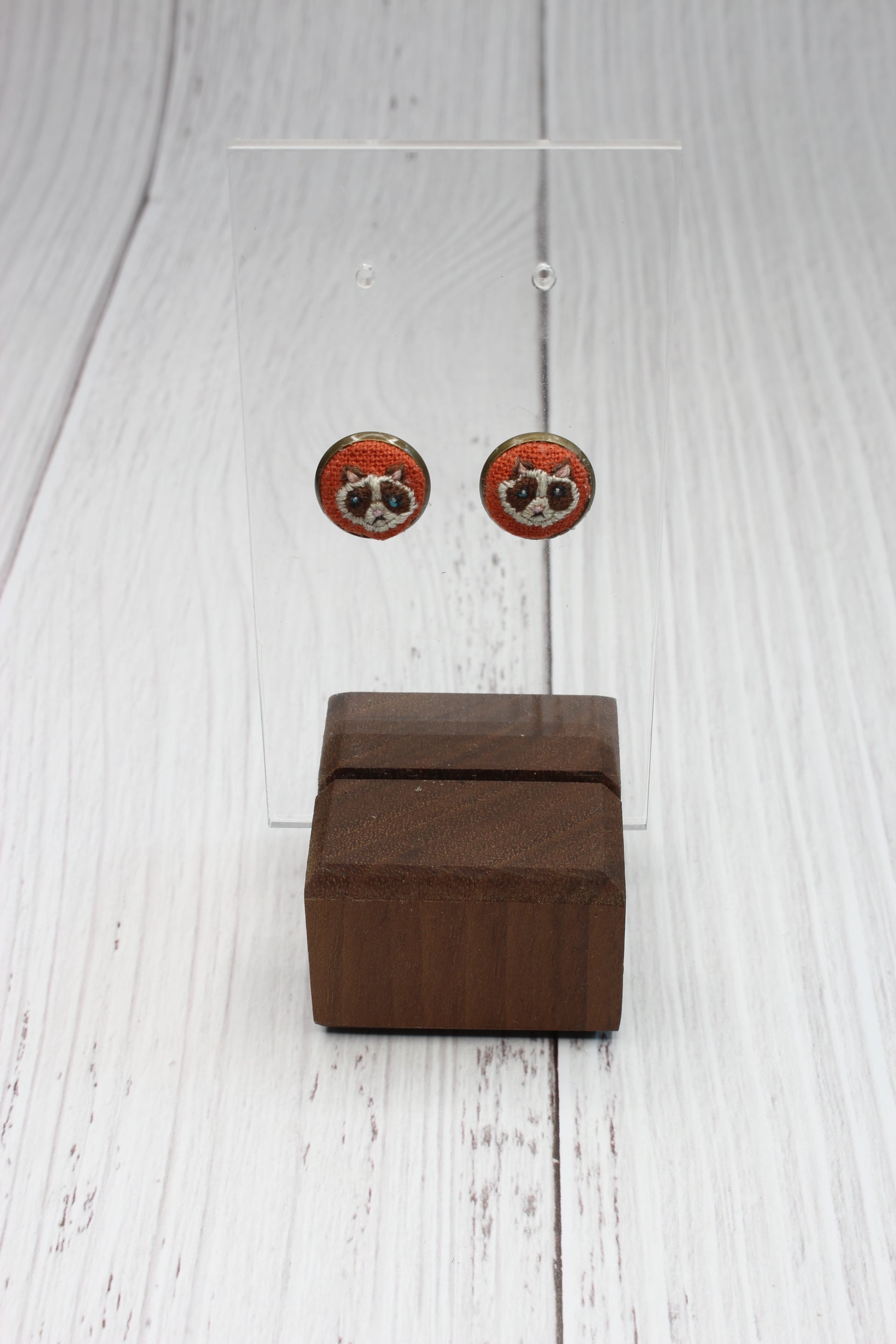 Birman Cat Embroidery Studs