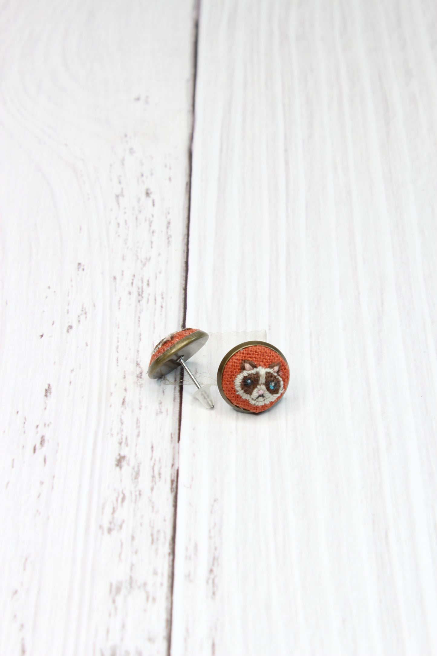 Birman Cat Embroidery Studs