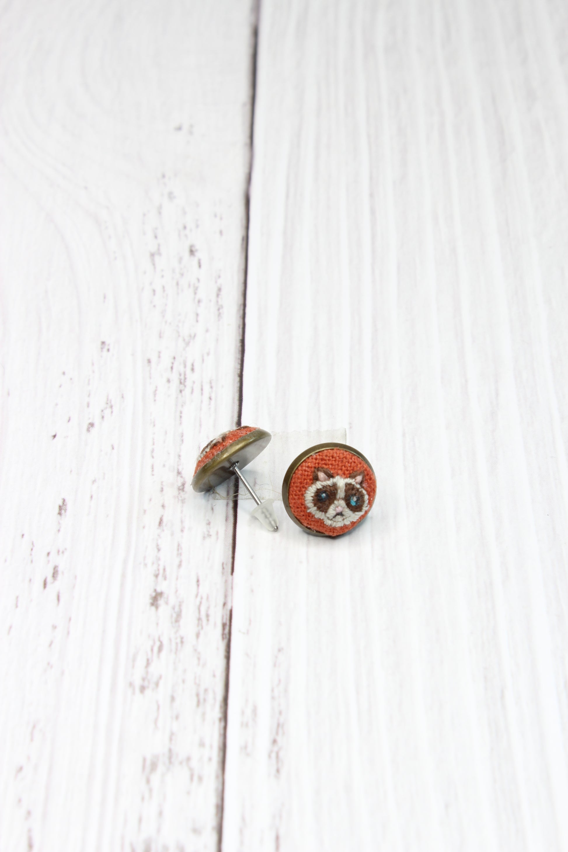 Birman Cat Embroidery Studs