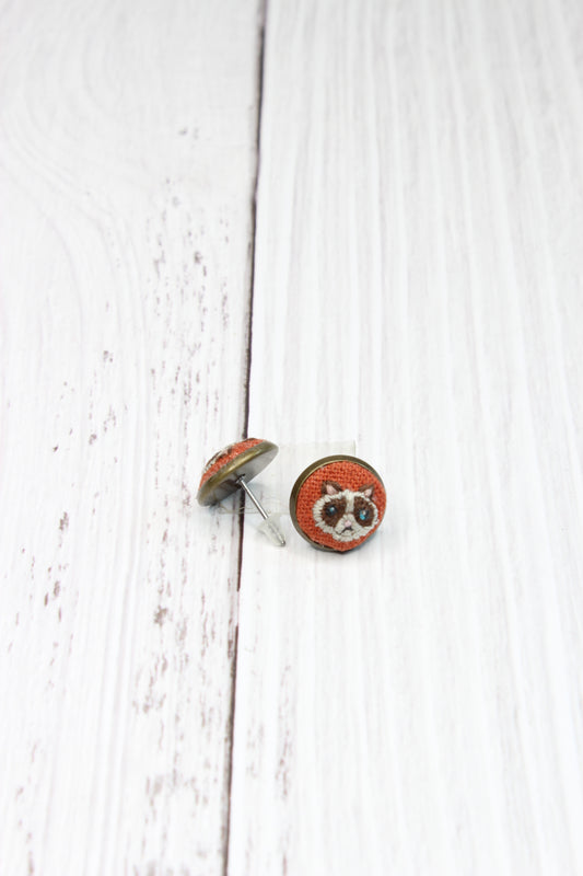 Birman Cat Embroidery Studs