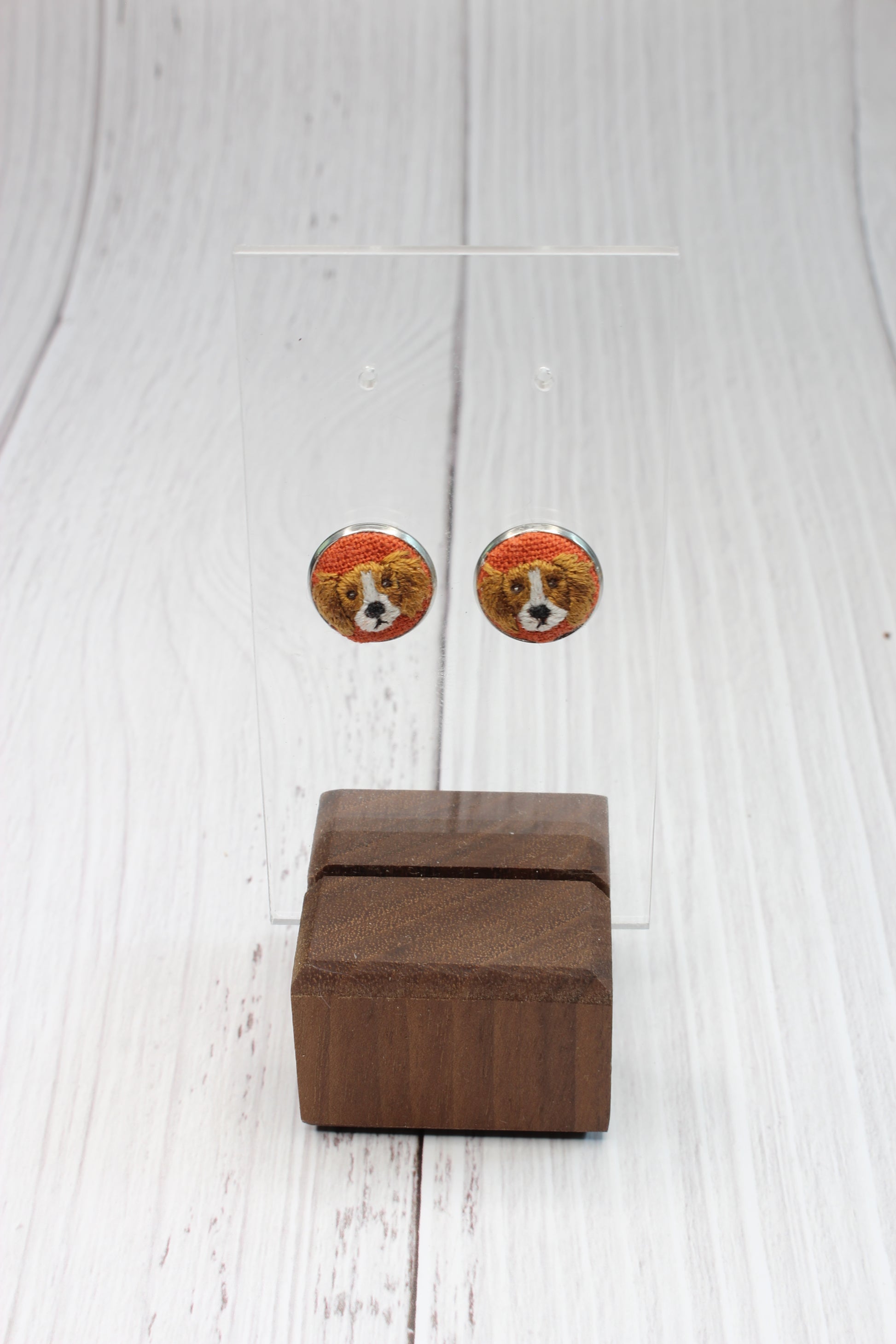 King Charles Cavalier Embroidery Studs