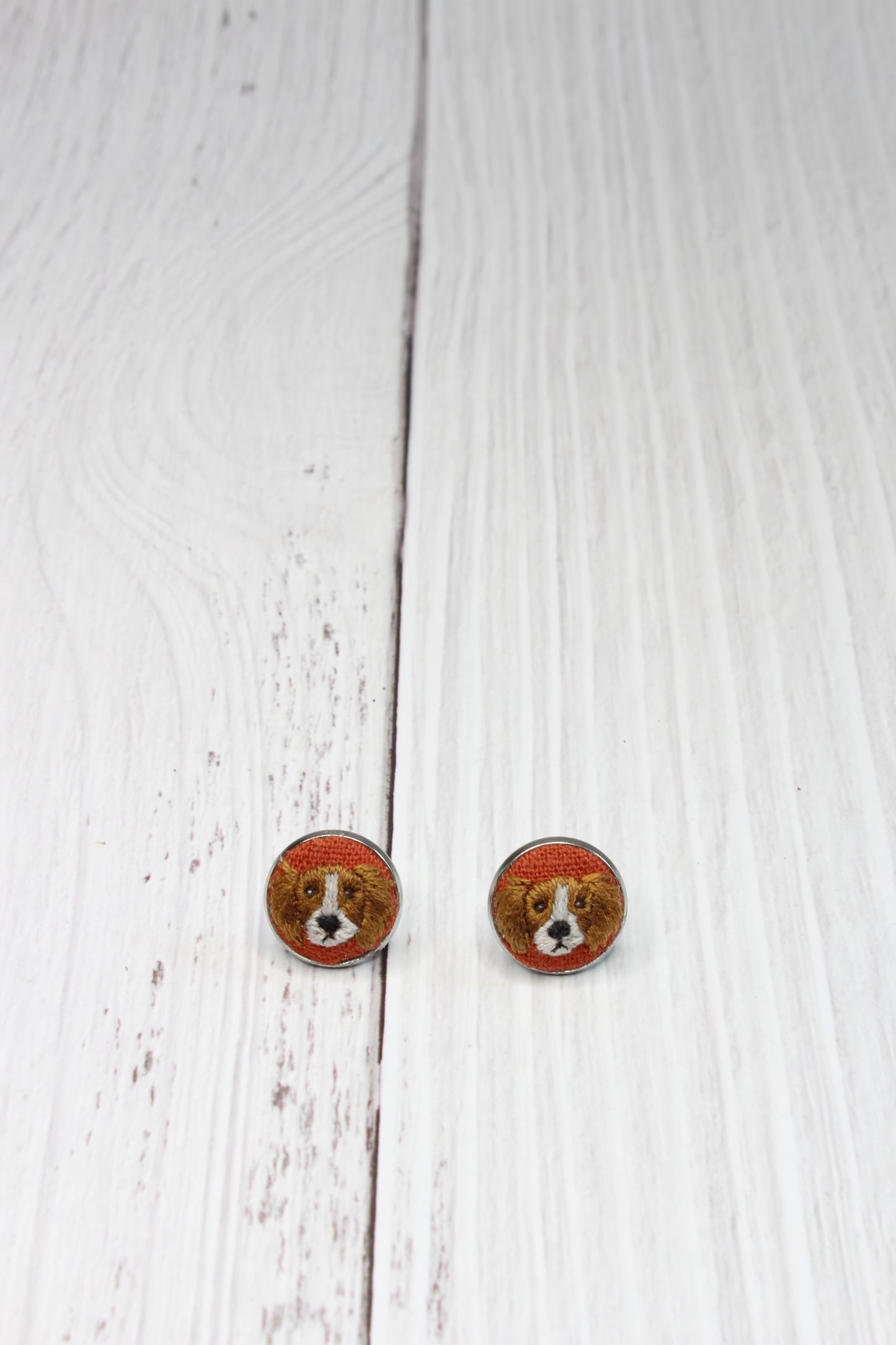 King Charles Cavalier Embroidery Studs