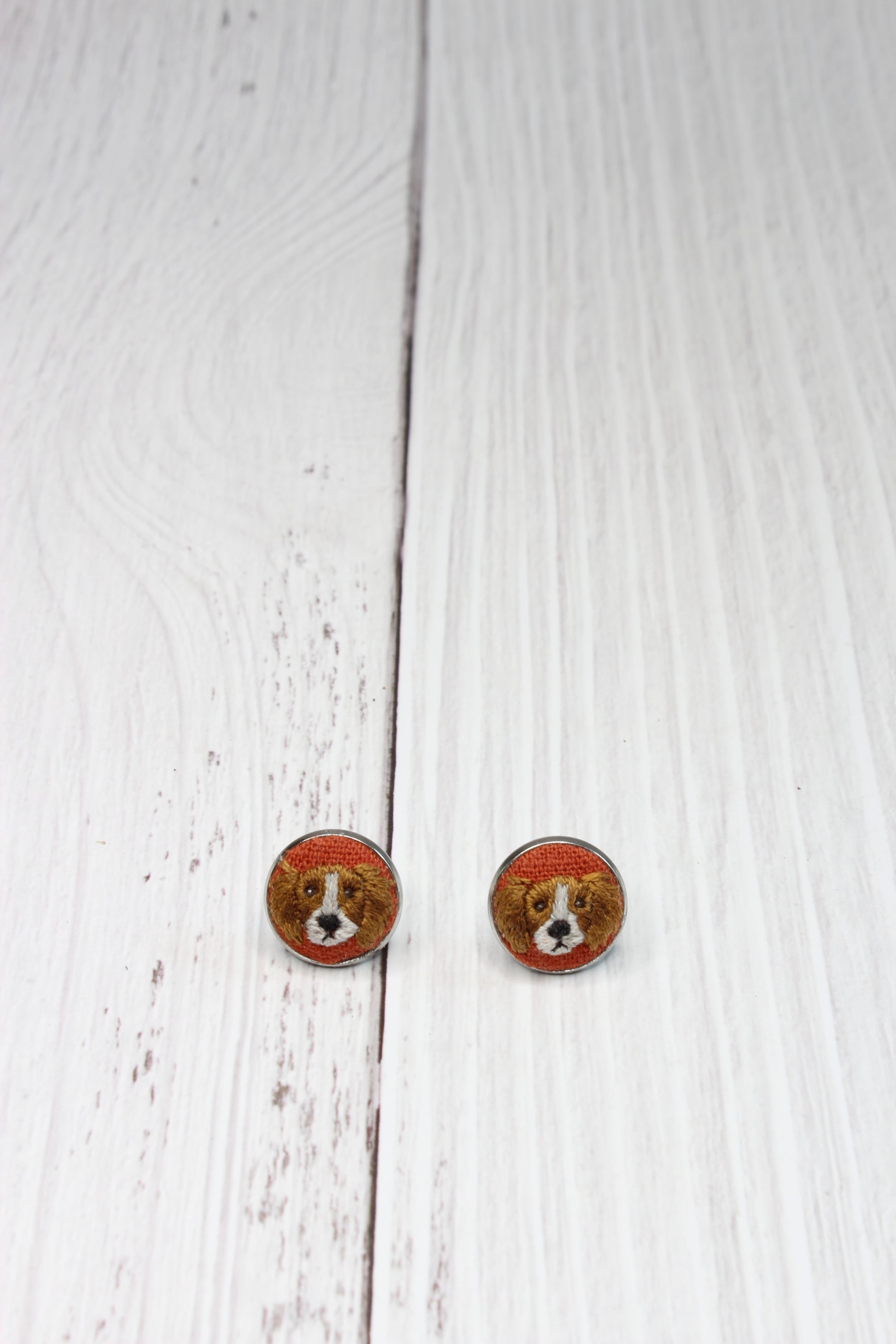 King Charles Cavalier Embroidery Studs