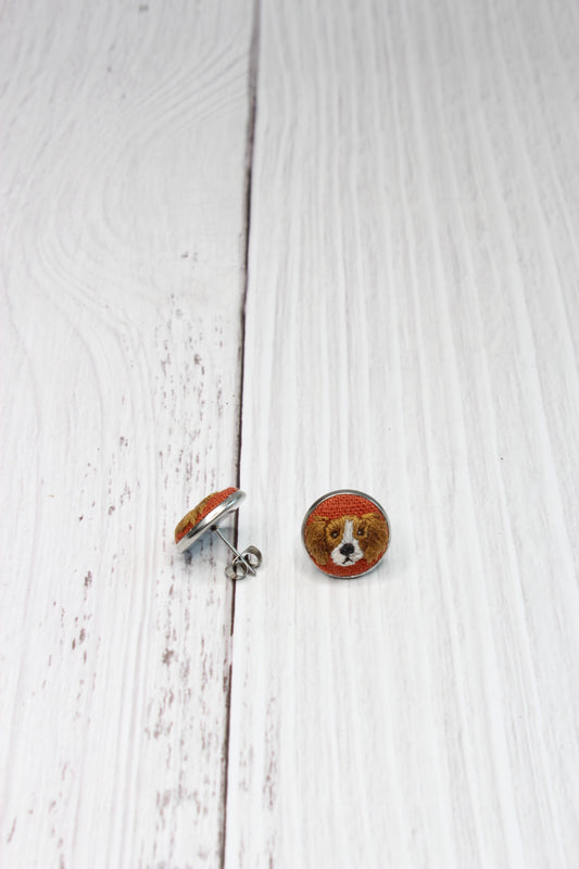 King Charles Cavalier Embroidery Studs