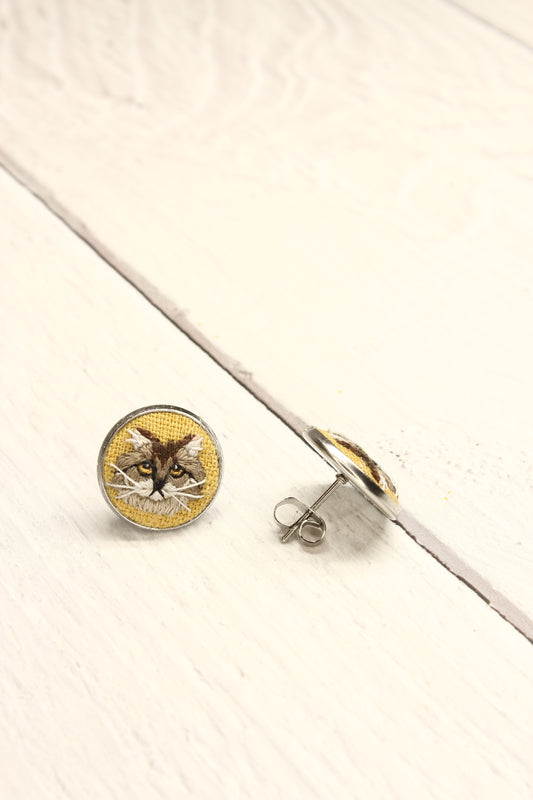 Embroidery Maine Coon Studs #41