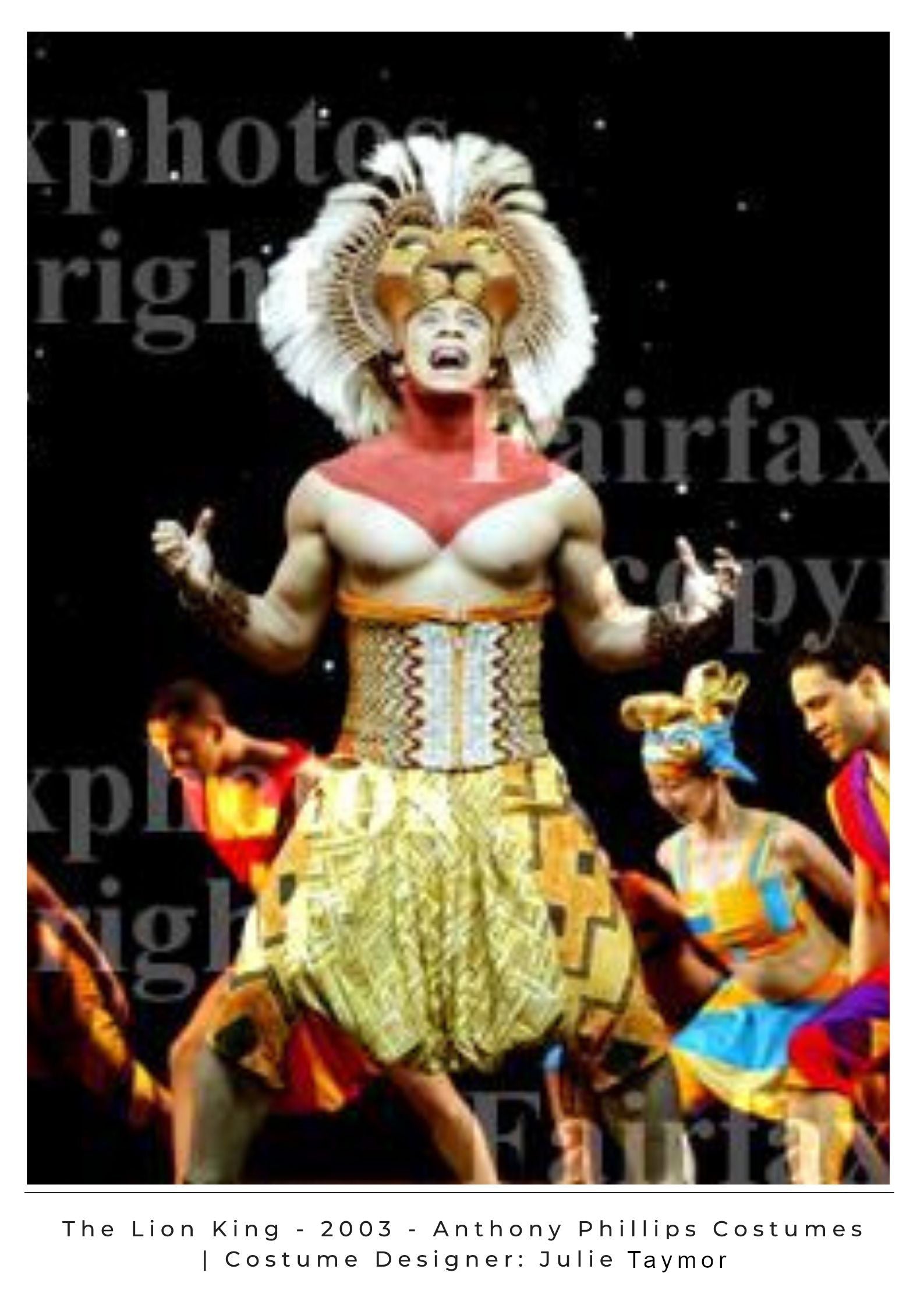 The Lion King Broadway Musical Entertainment Industry Theatre Movie Work Costume Construction Work Seamstress Draper