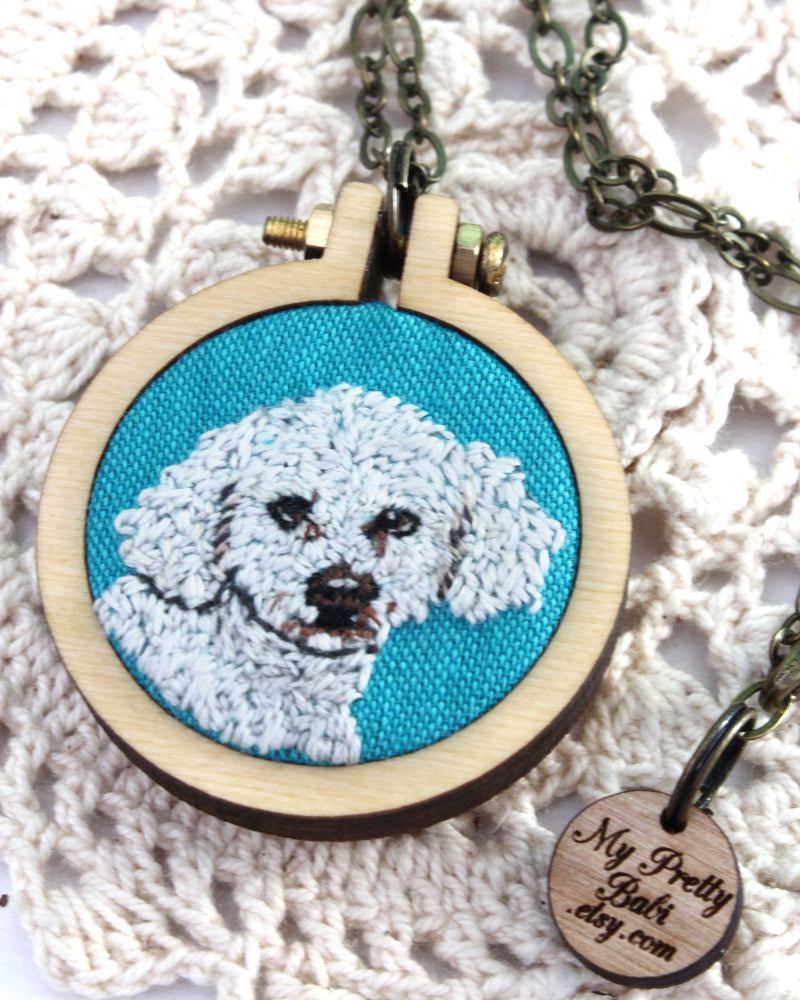 Custom Embroidery Pet Portrait My Pretty Babi