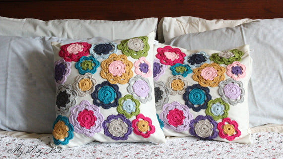 My Pretty Babi Custom Cushion Cover Crochet Doily