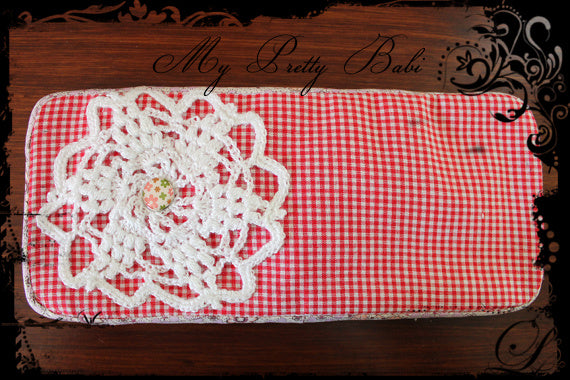 My Pretty Babi Red Gingham Wallet