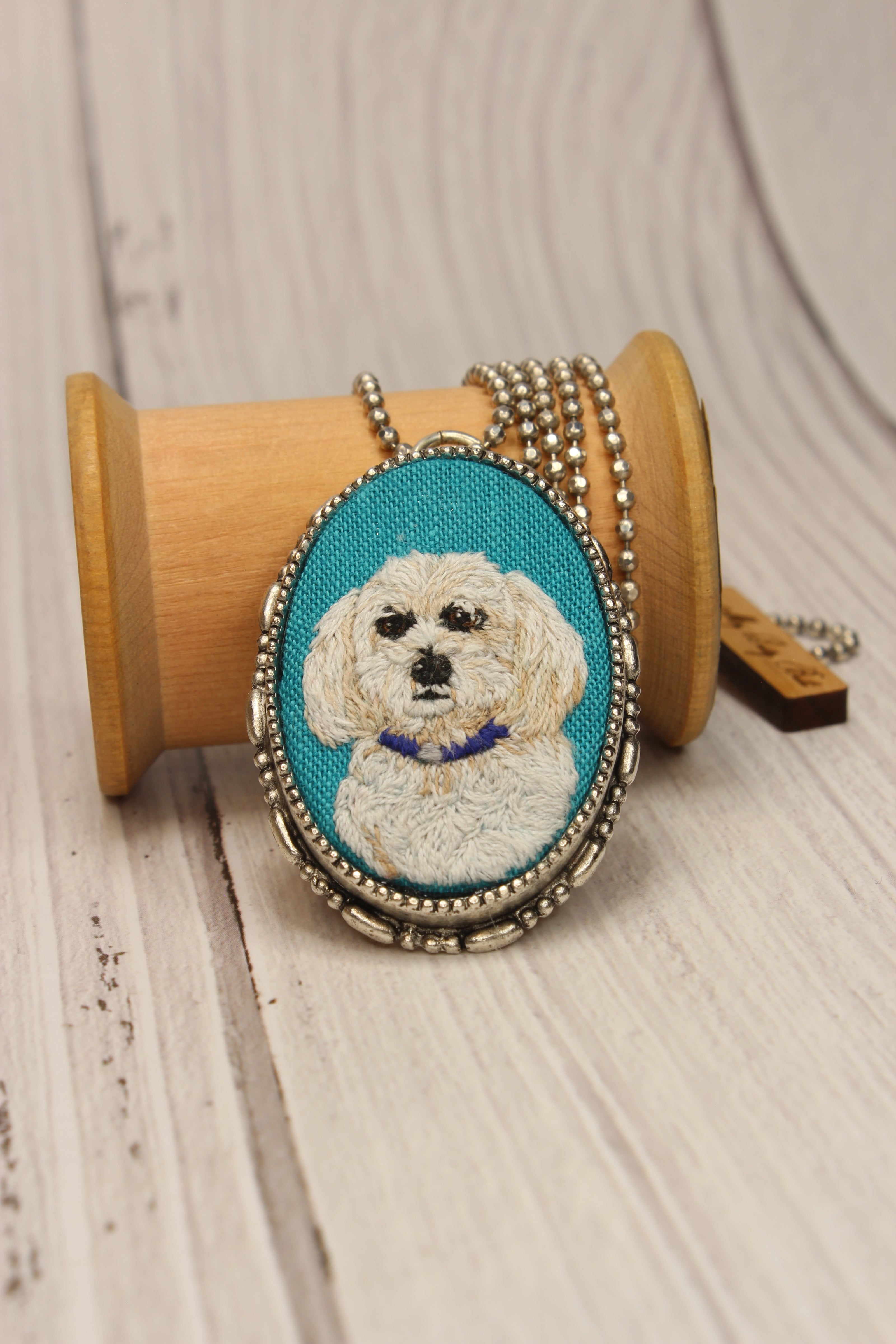 Custom Embroidery Pet Portrait My Pretty Babi