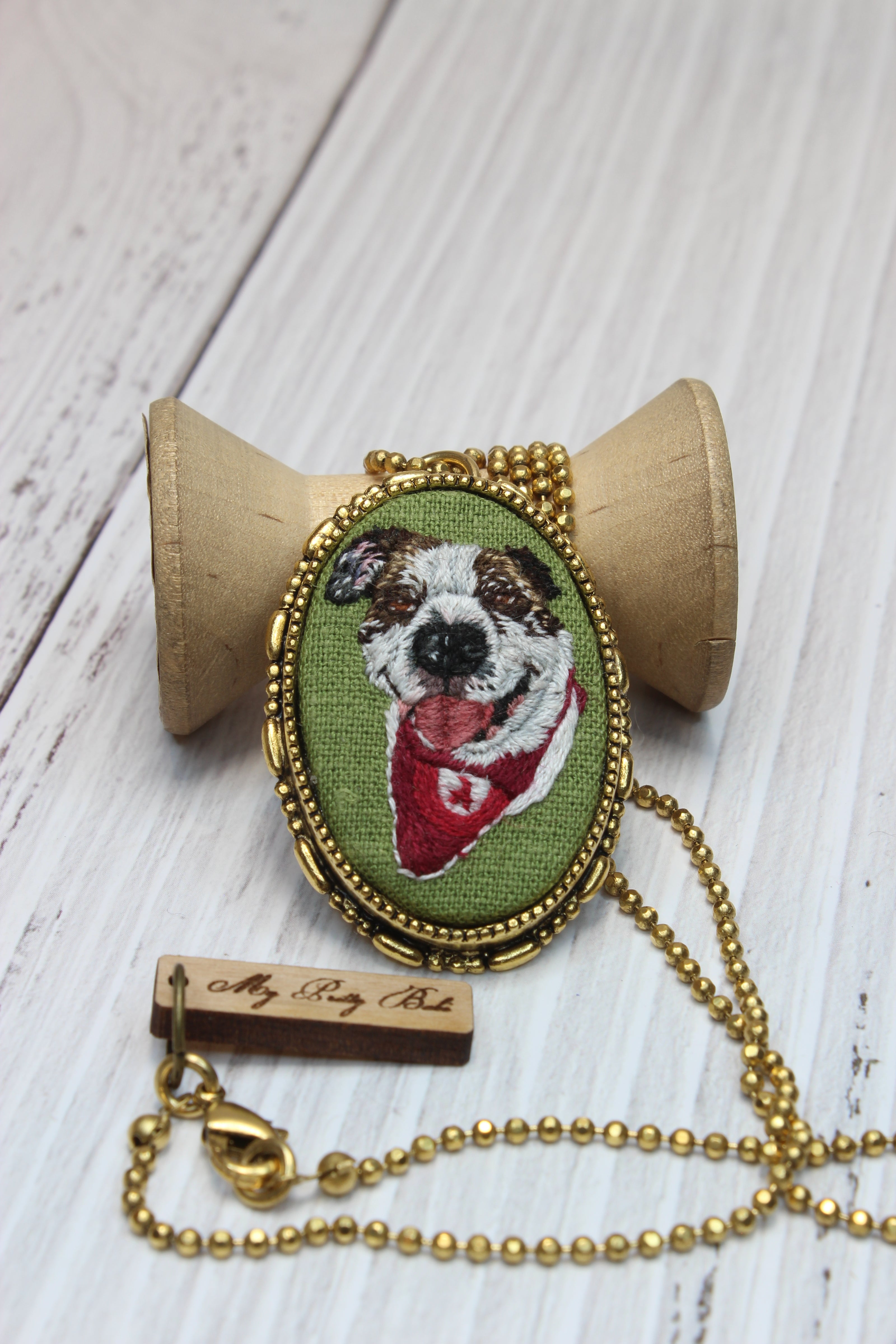 Custom Embroidery Pet Portrait My Pretty Babi