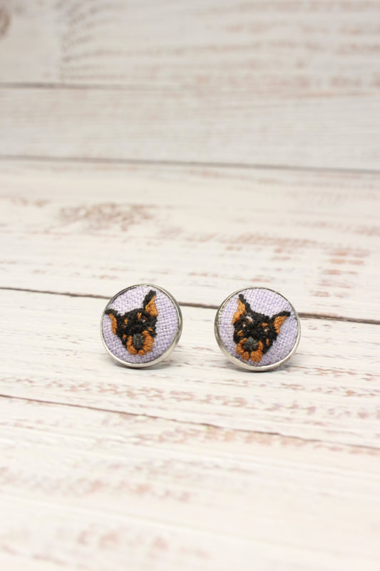 Made To Order Embroidery Pet Earrings