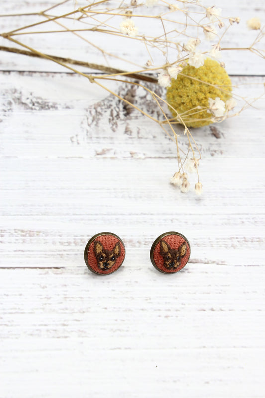Made To Order Embroidery Pet Earrings