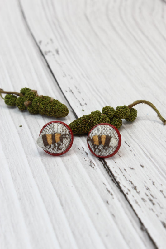 Embroidery Bee Studs