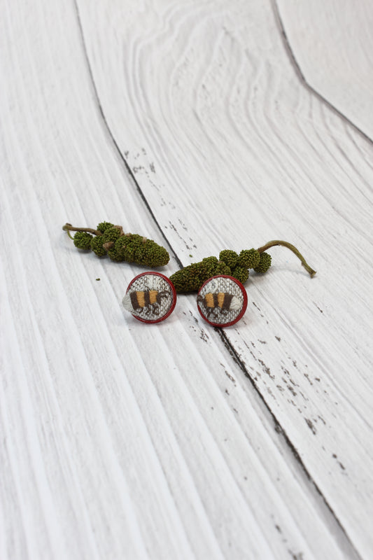Embroidery Bee Studs