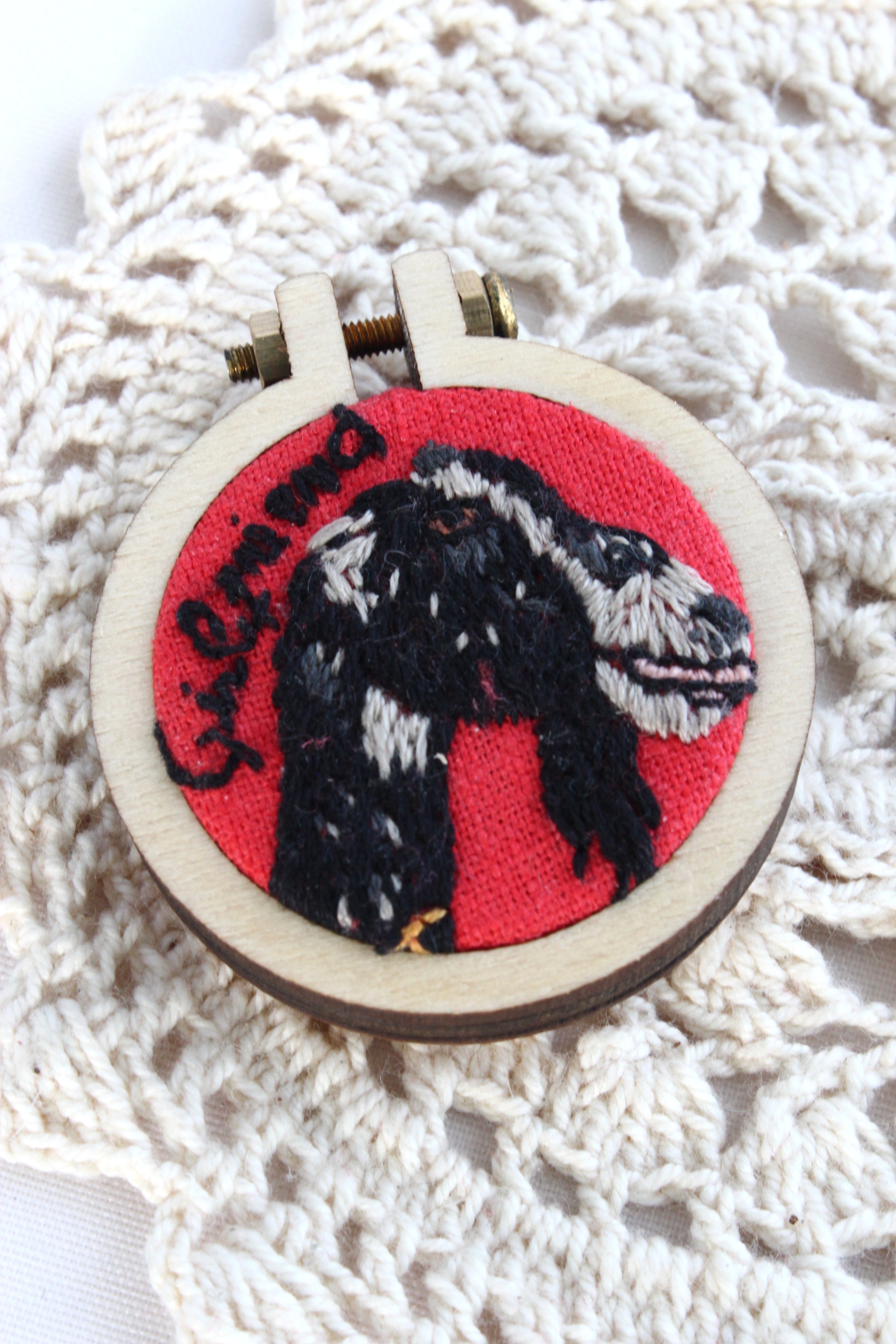 Custom Embroidery Pet Portrait My Pretty Babi