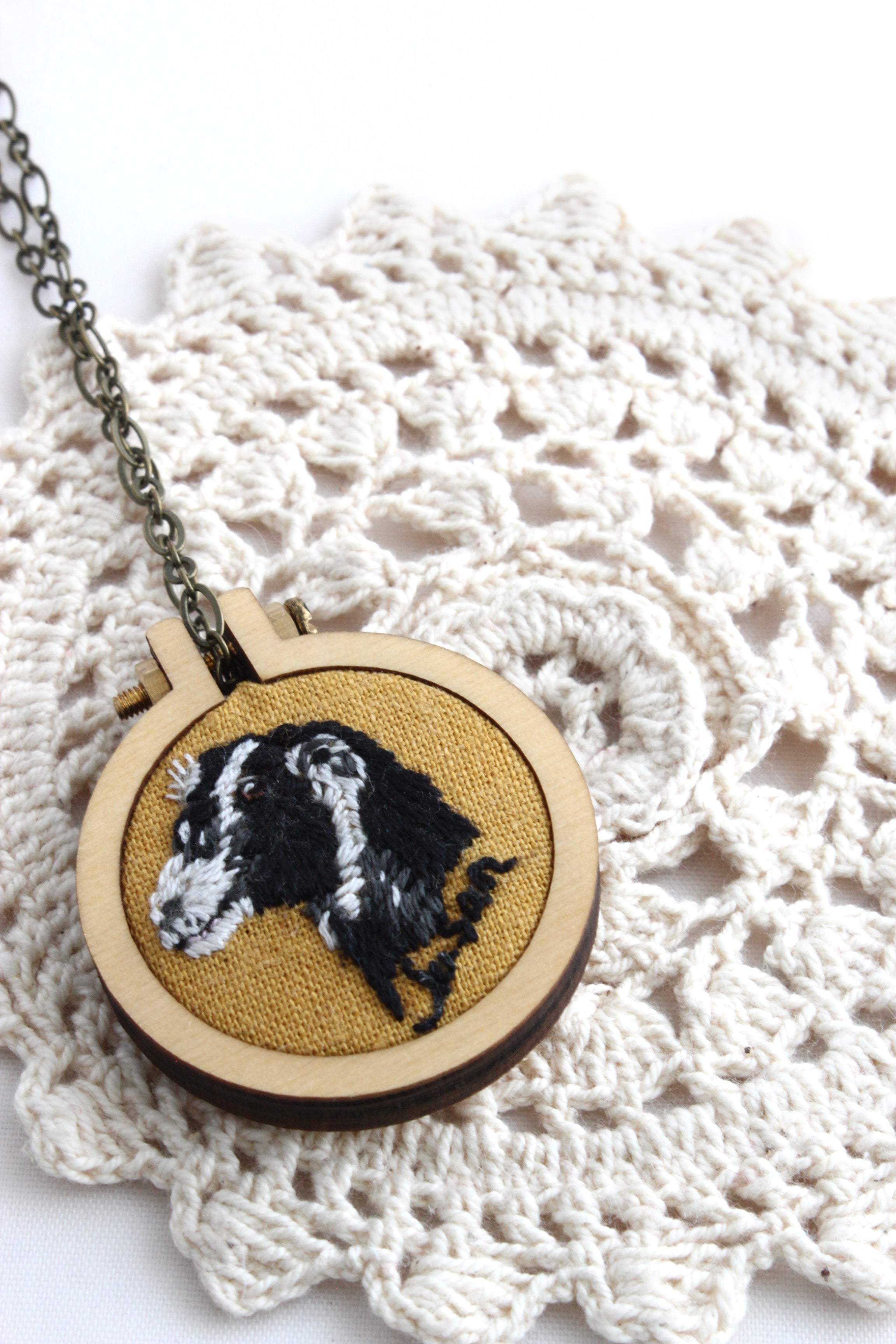 Custom Embroidery Pet Portrait My Pretty Babi