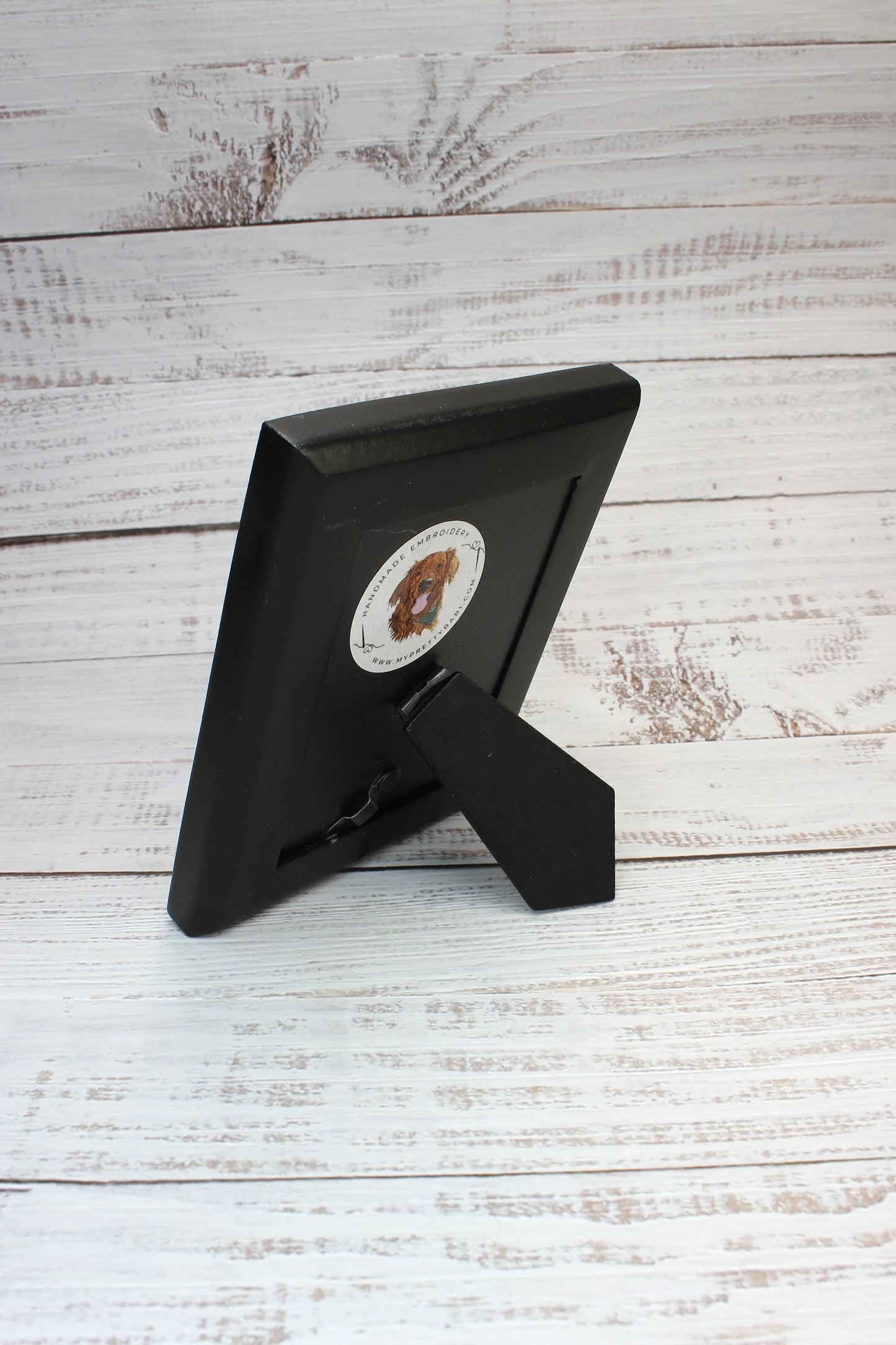 Embroidery Framed Cat #2