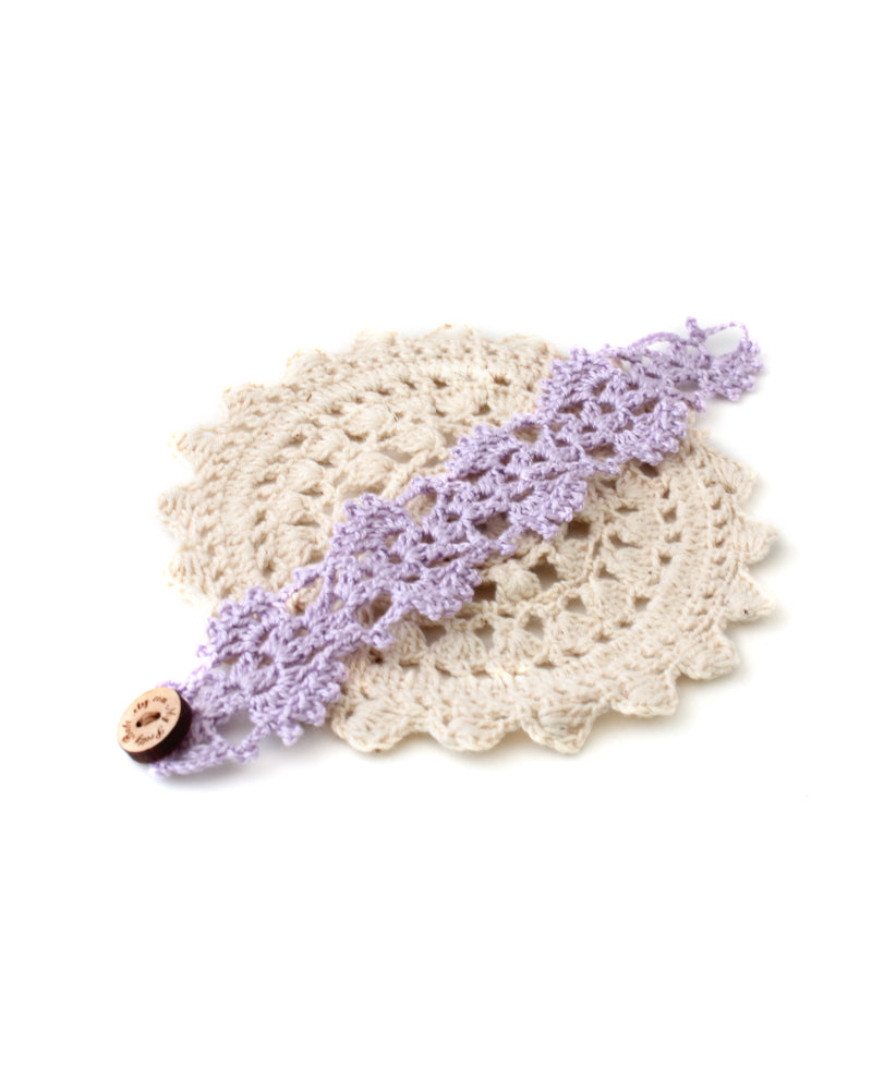 My Pretty Babi Crochet Bracelet in Lilac