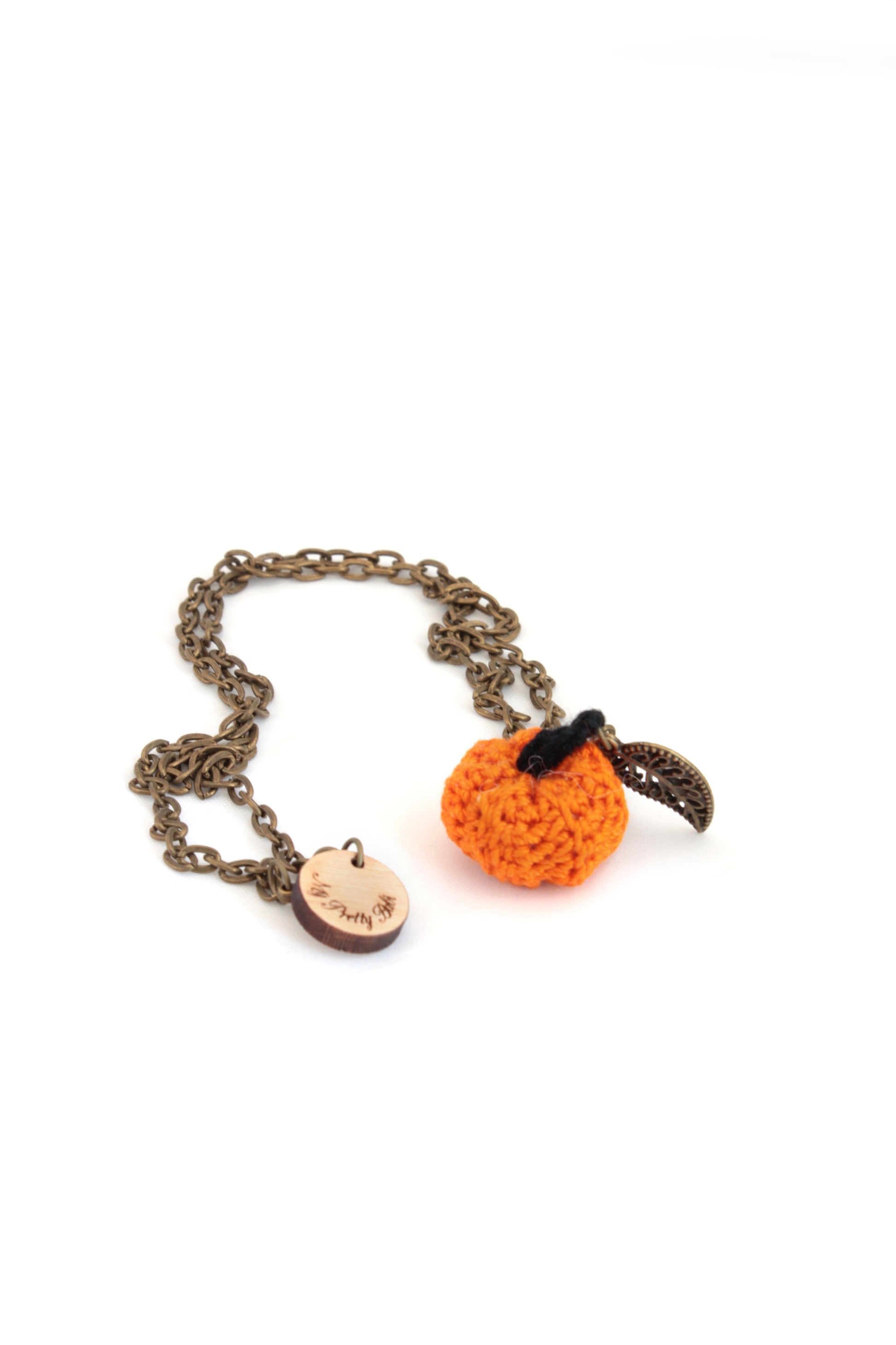 Crochet Pumpkin Necklaces