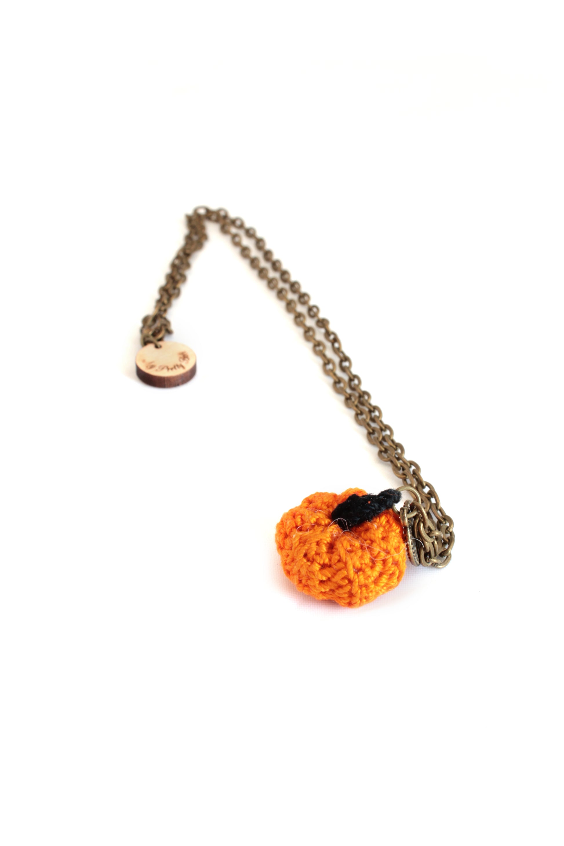 Crochet Pumpkin Necklaces