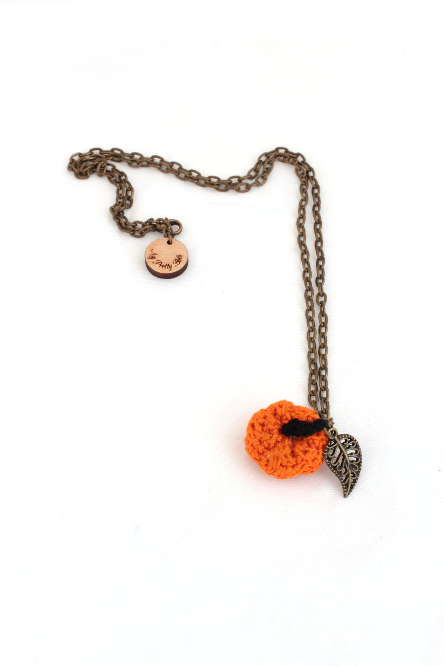 Crochet Pumpkin Necklaces