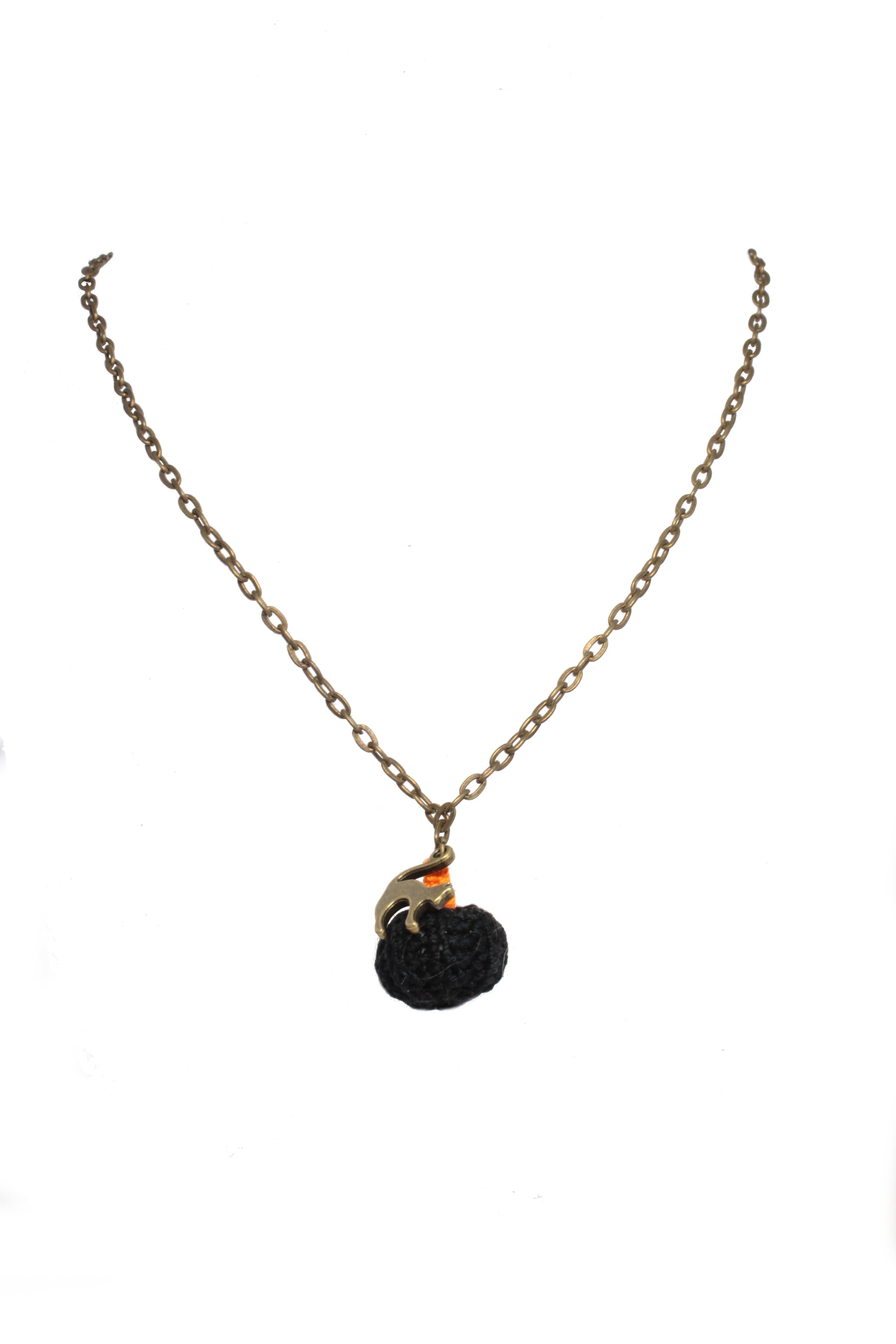 Crochet Pumpkin Necklaces