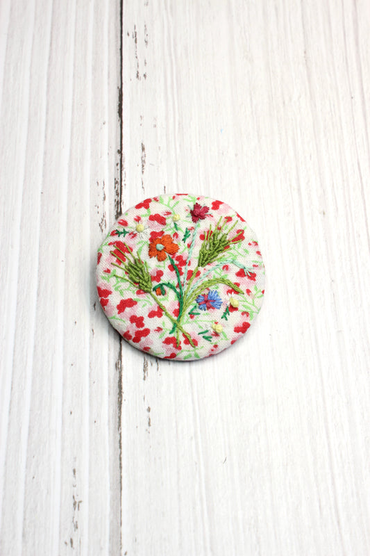 Embroidery Wild Flowers Brooch