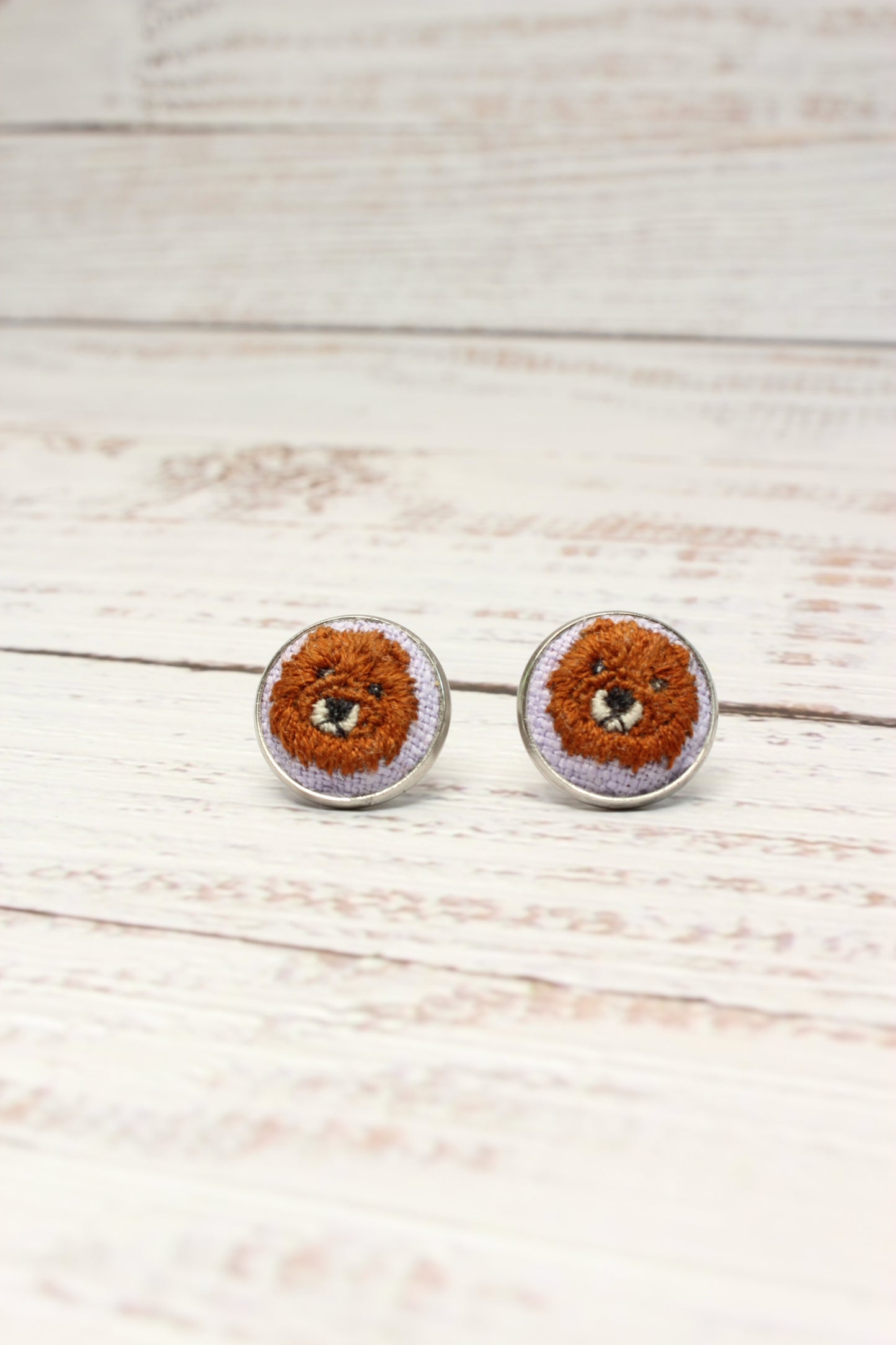 Chow Chow Embroidery Studs
