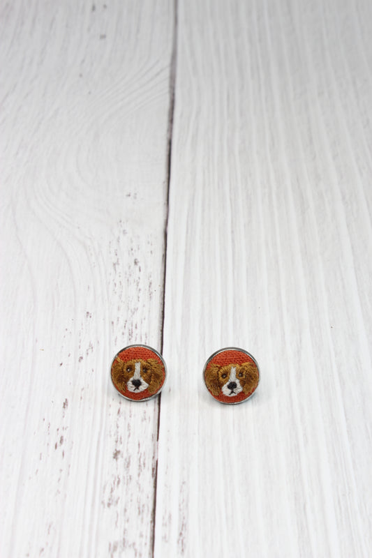King Charles Cavalier Embroidery Studs