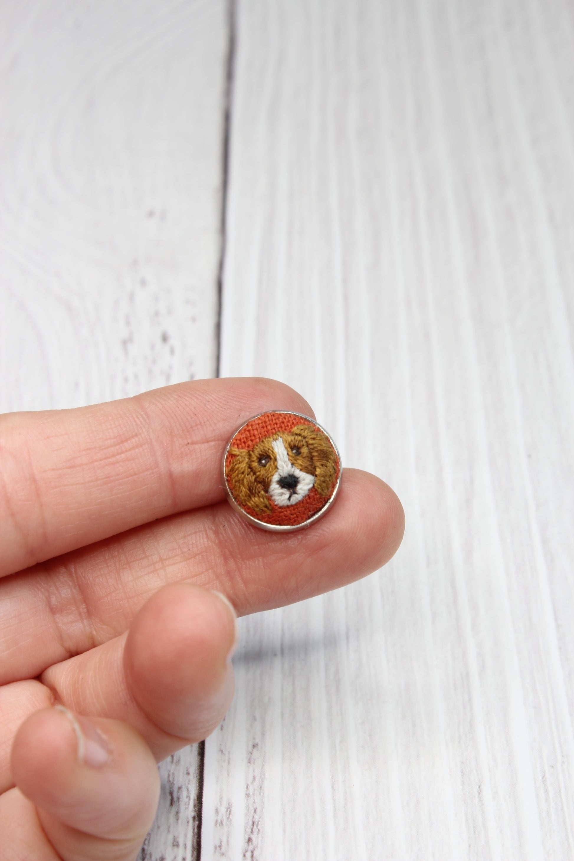 King Charles Cavalier Embroidery Studs